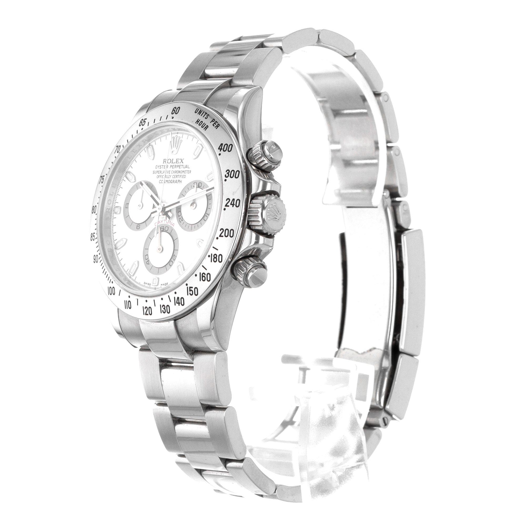 Rolex Daytona 116520 40mm Cosmograph White Chronograph Steel Mens Watch V 2009 thumbnail 5