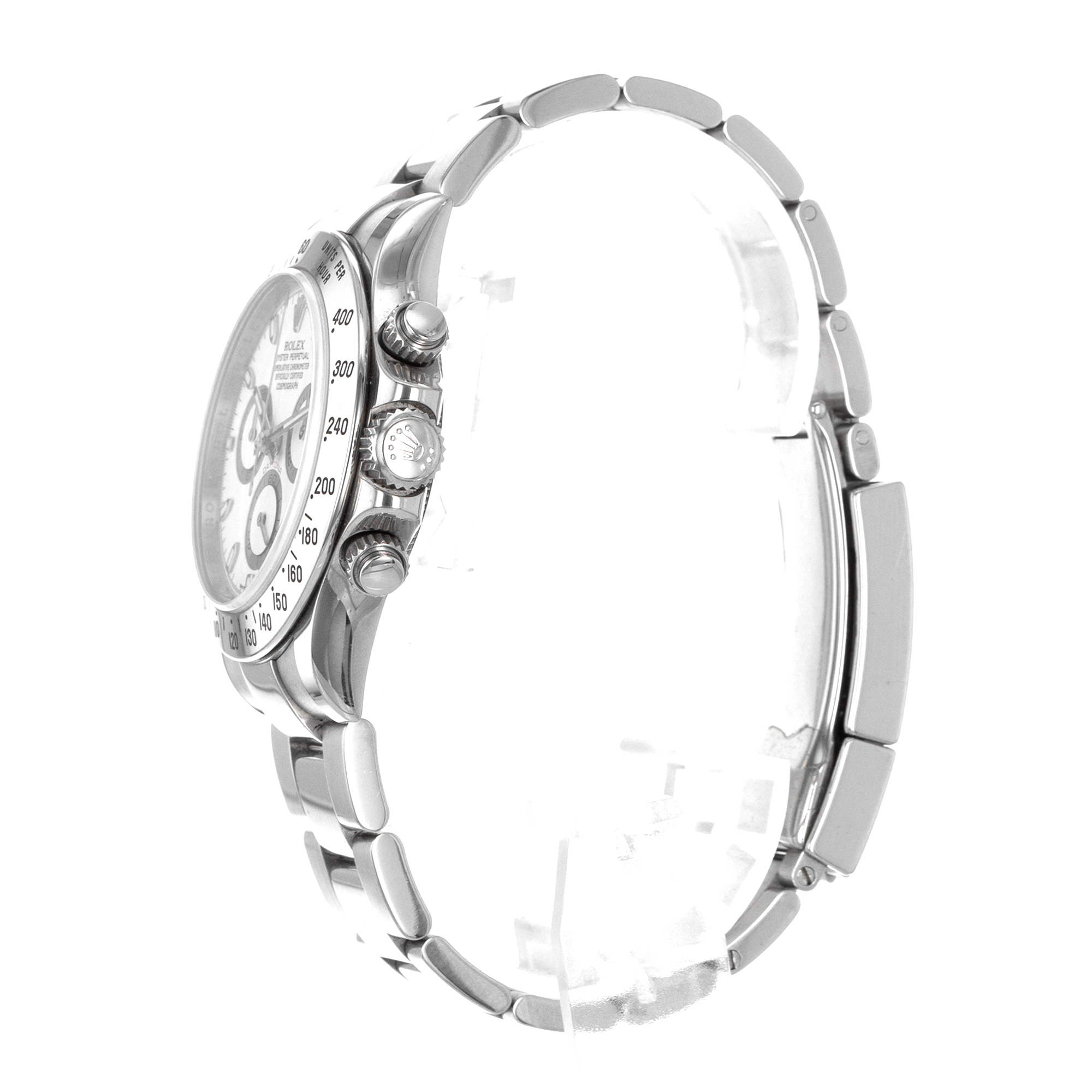 Rolex Daytona 116520 40mm Cosmograph White Chronograph Steel Mens Watch V 2009 thumbnail 6