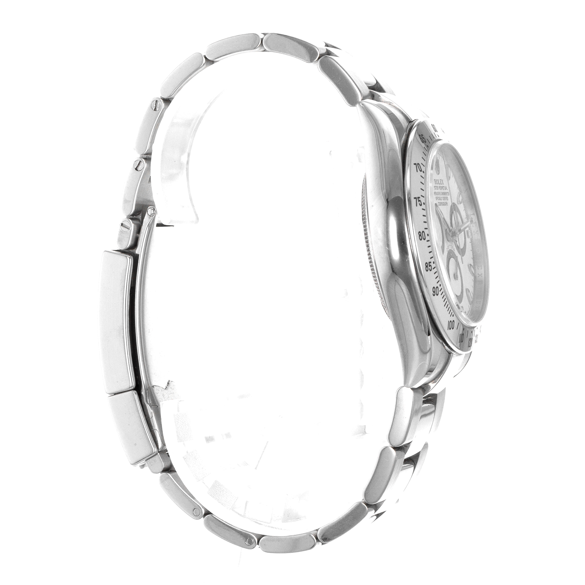 Rolex Daytona 116520 40mm Cosmograph White Chronograph Steel Mens Watch V 2009 thumbnail 7