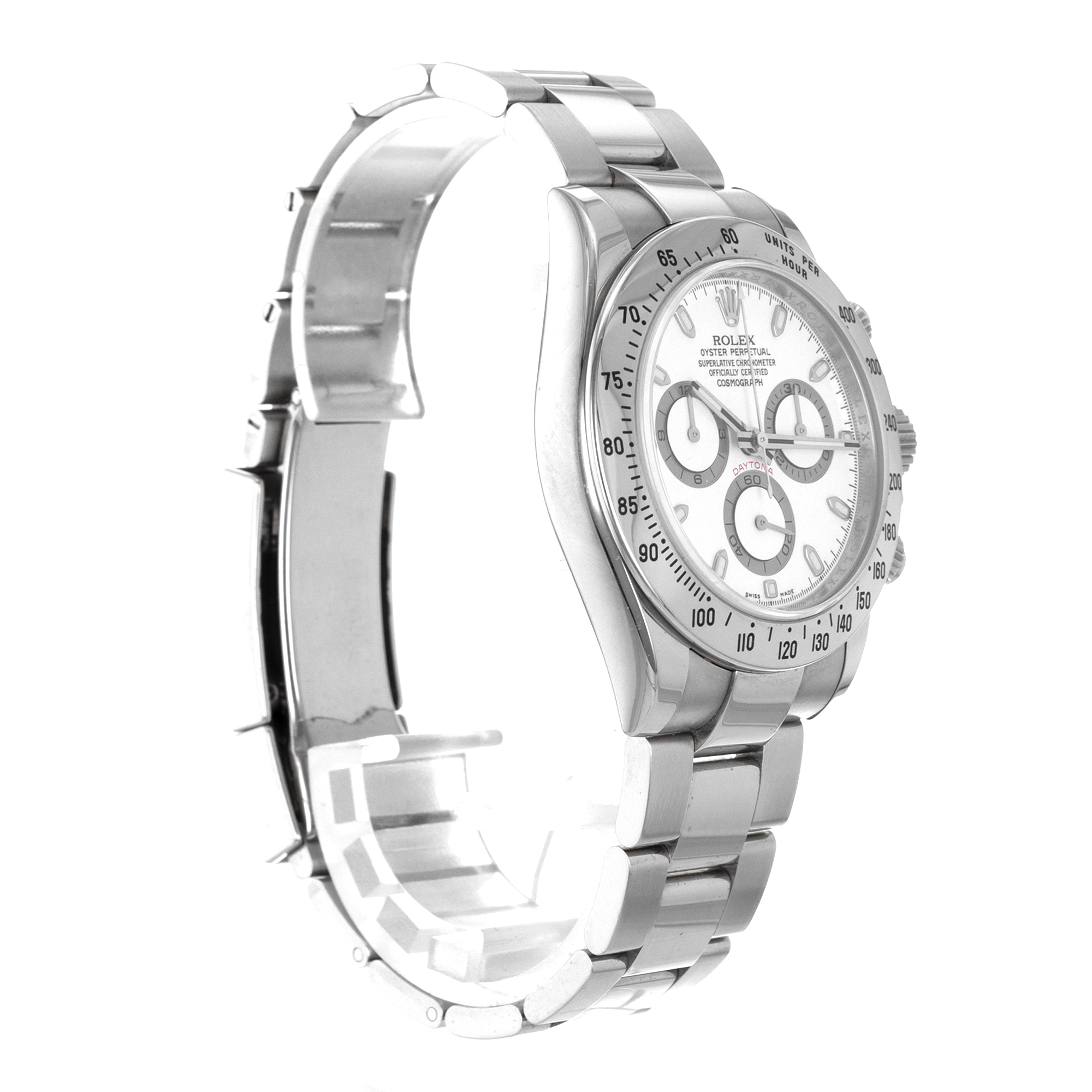 Rolex Daytona 116520 40mm Cosmograph White Chronograph Steel Mens Watch V 2009 thumbnail 8