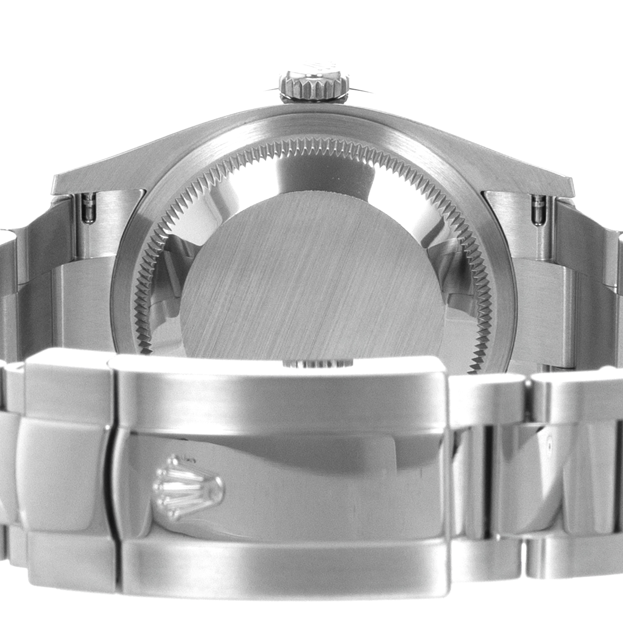 Rolex Datejust 36 126200 Blue Motif Fluted Steel Smooth Oyster Mens Watch 2023 thumbnail 11