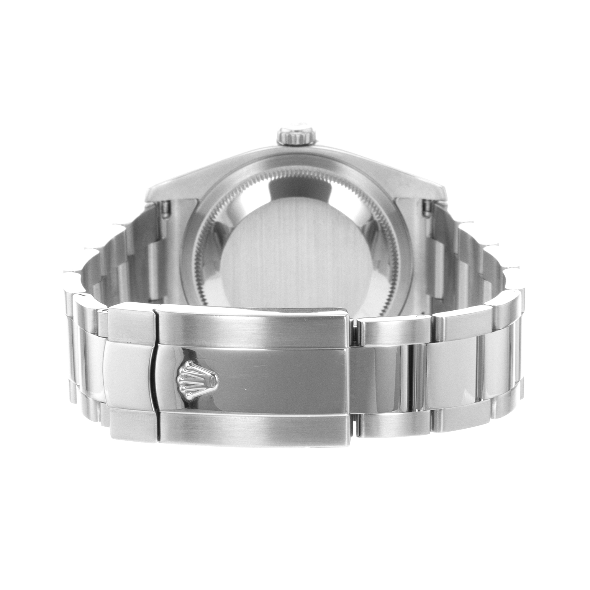 Rolex Datejust 36 116200 White Roman Steel Smooth Oyster Mens Watch 2006 Papers thumbnail 10
