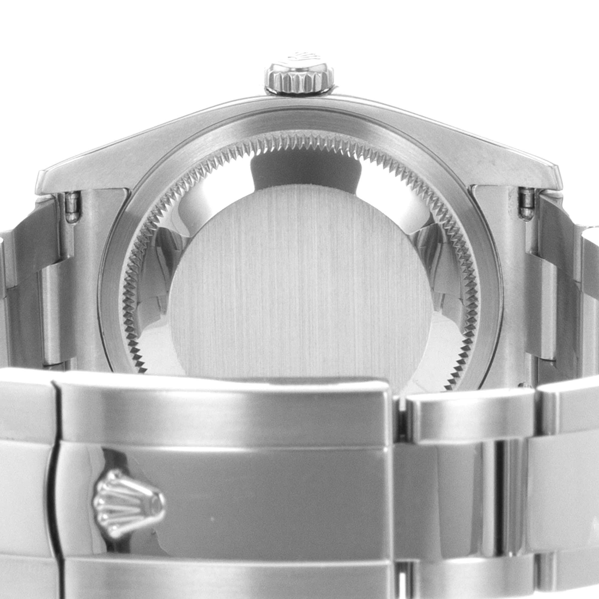 Rolex Datejust 36 116200 White Roman Steel Smooth Oyster Mens Watch 2006 Papers thumbnail 11