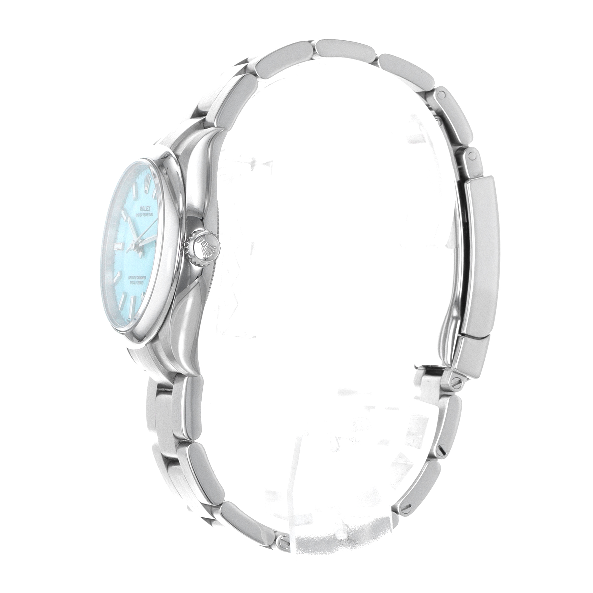 Rolex Oyster Perpetual 31 277200 Turquoise Blue Steel Oyster Ladies Watch 2022 thumbnail 6