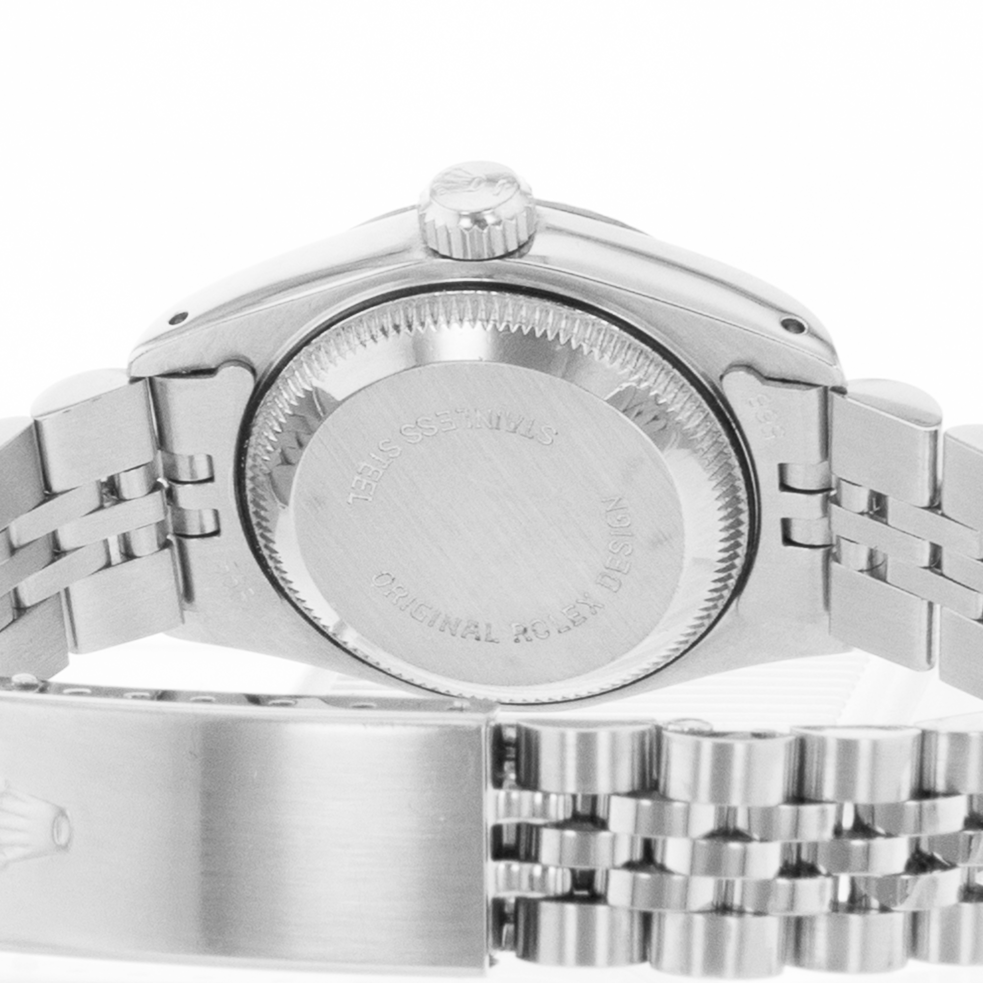 Rolex Datejust 26 69174 Blue Stick Steel 18k White Gold Jubilee Ladies Watch thumbnail 10