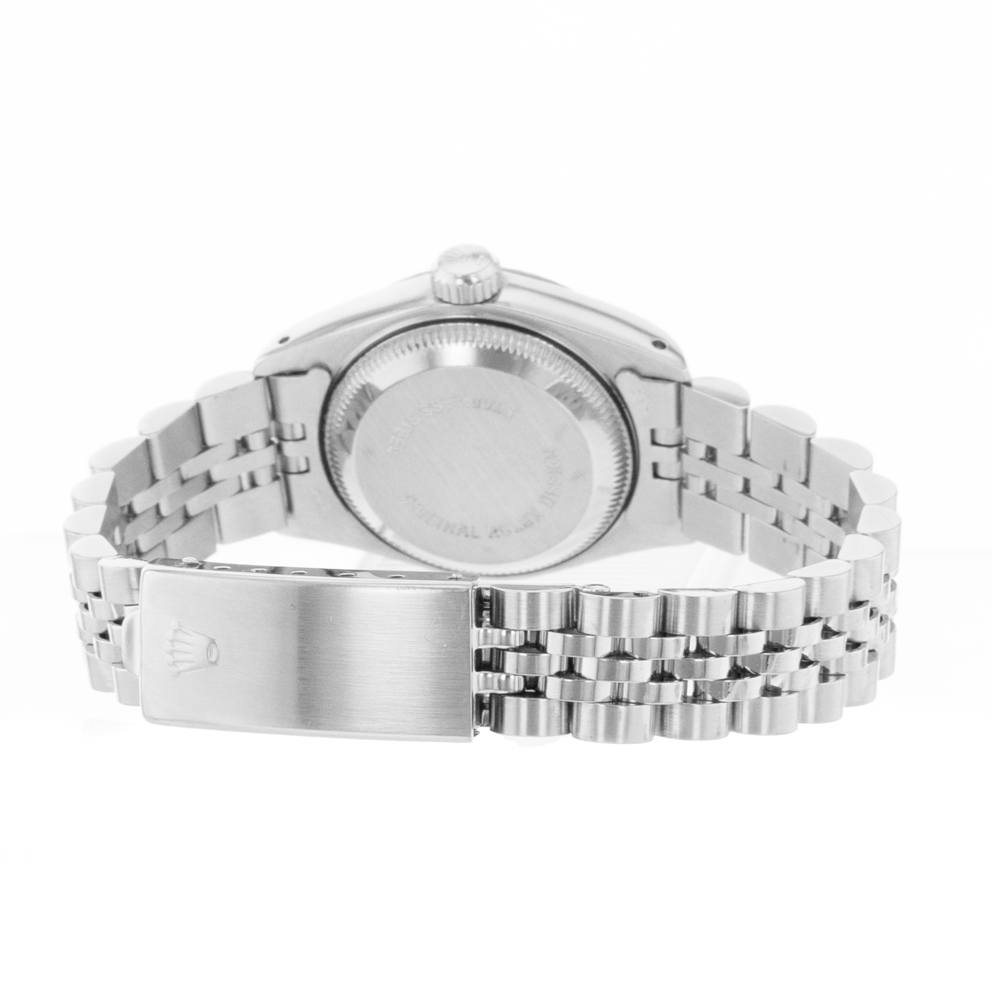 Rolex Datejust 26 69174 Blue Stick Steel 18k White Gold Jubilee Ladies Watch thumbnail 9