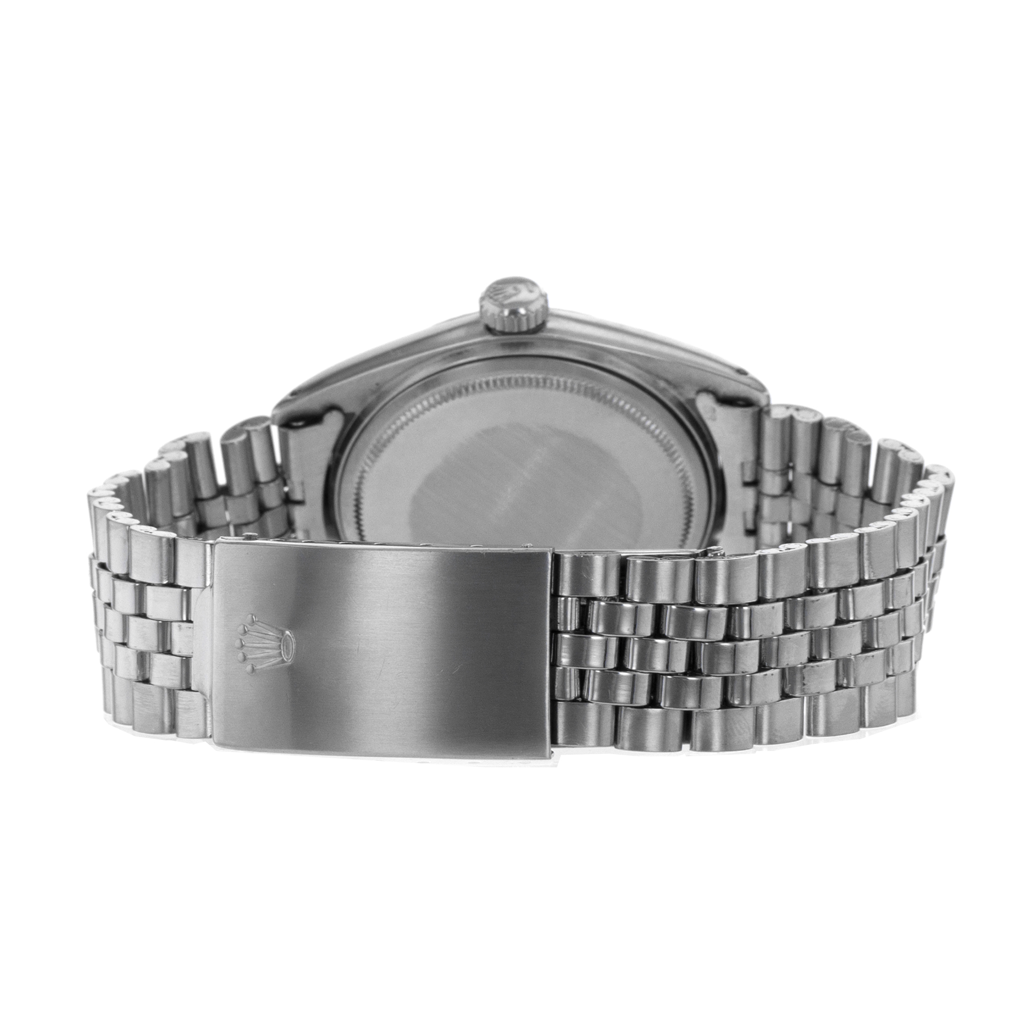 Rolex Datejust 36 1601 Blue Stick Vintage Steel White Gold Jubilee Mens Watch thumbnail 9