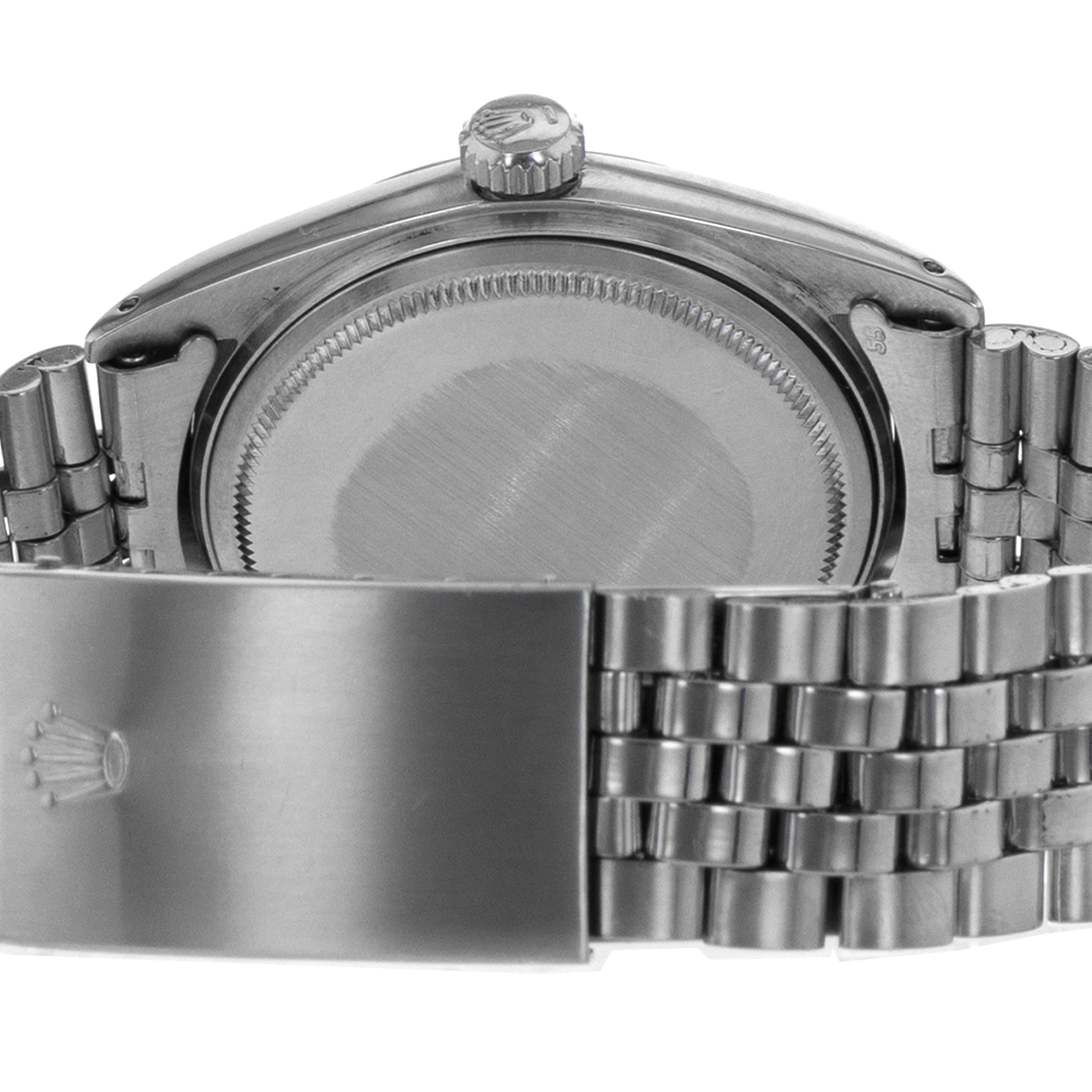 Rolex Datejust 36 1601 Blue Stick Vintage Steel White Gold Jubilee Mens Watch thumbnail 10