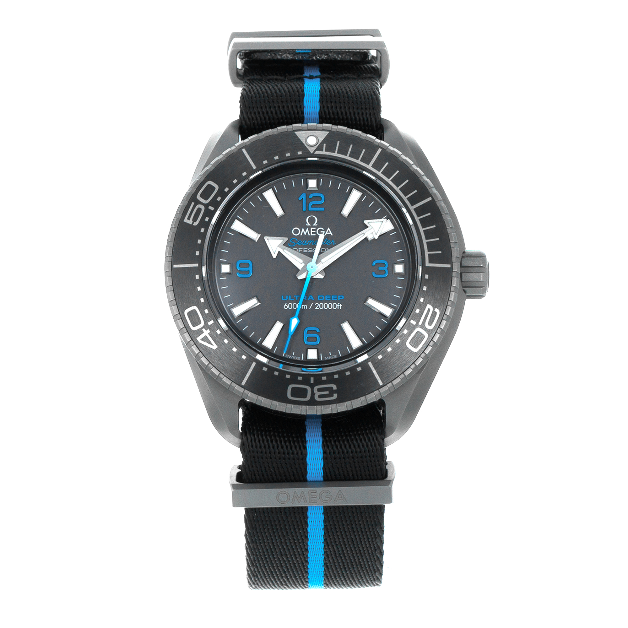 Omega Seamaster Ultra Deep 6000M 215.92.46.21.01.001 Blue Black Mens Watch 2022 thumbnail 2