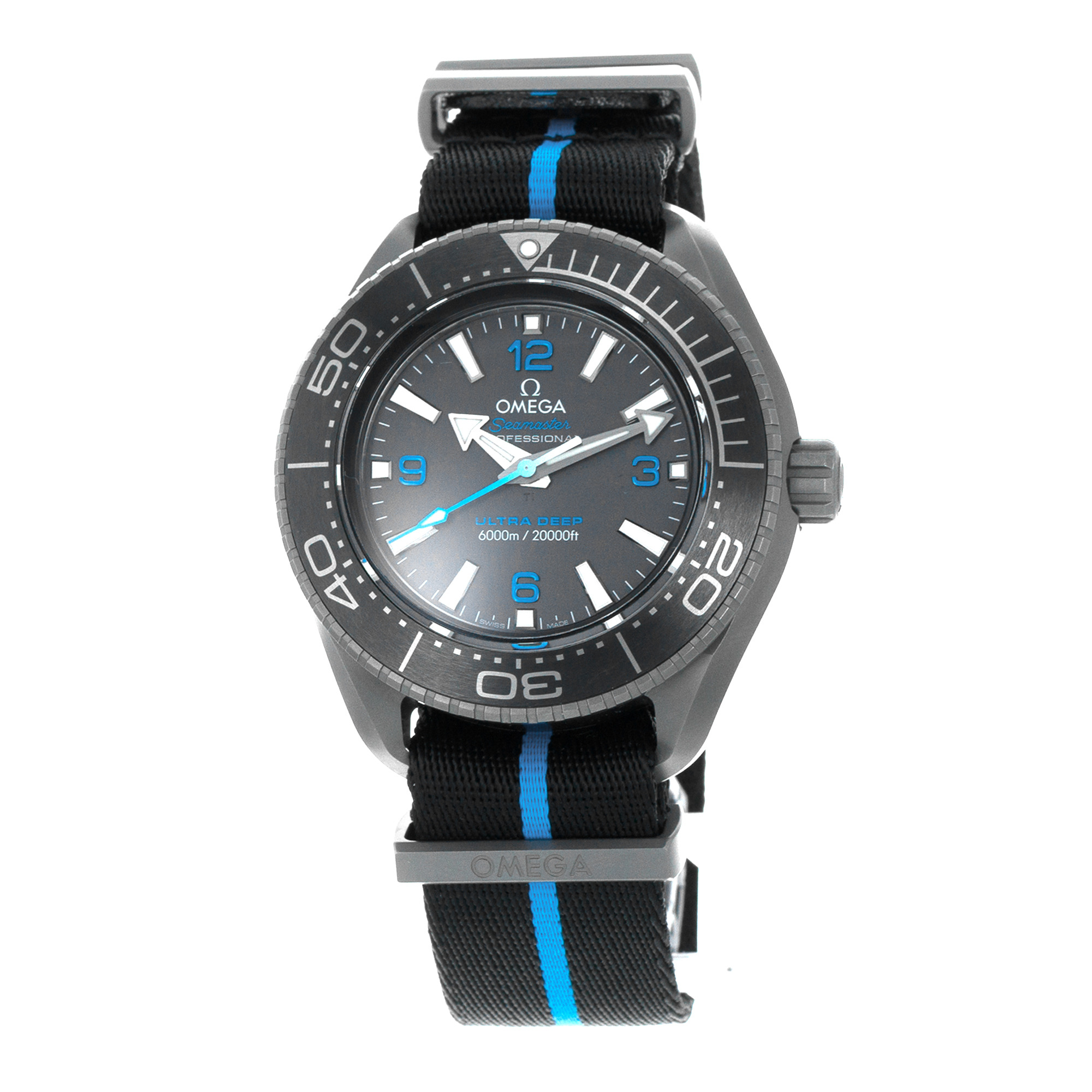 Omega Seamaster Ultra Deep 6000M 215.92.46.21.01.001 Blue Black Mens Watch 2022 thumbnail 4