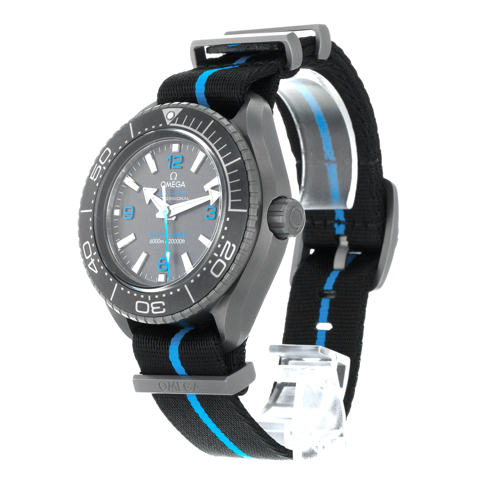 Omega Seamaster Ultra Deep 6000M 215.92.46.21.01.001 Blue Black Mens Watch 2022 thumbnail 5