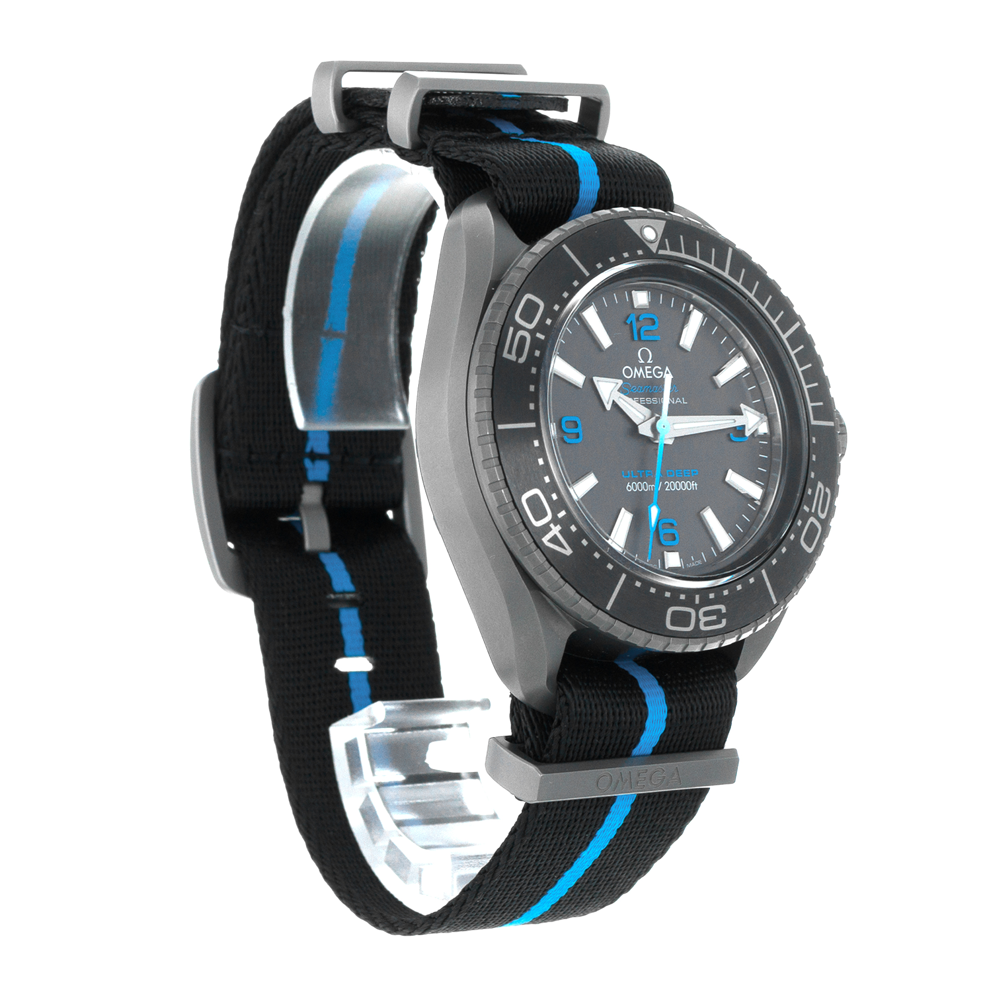Omega Seamaster Ultra Deep 6000M 215.92.46.21.01.001 Blue Black Mens Watch 2022 thumbnail 8