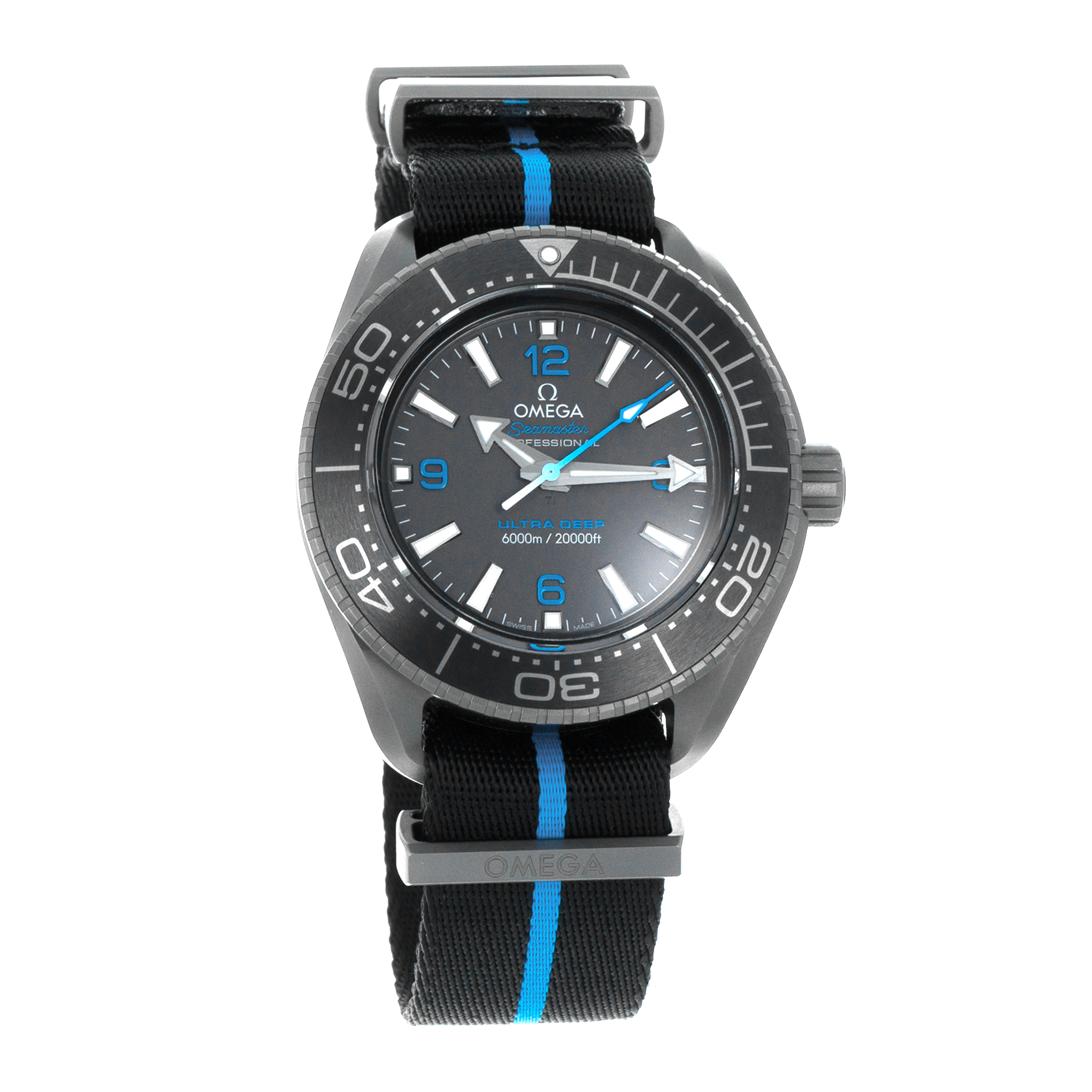 Omega Seamaster Ultra Deep 6000M 215.92.46.21.01.001 Blue Black Mens Watch 2022 thumbnail 9