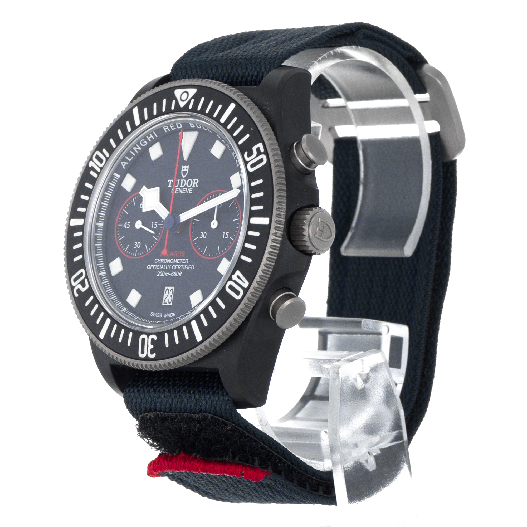 Tudor Pelagos 25807K 43mm FXD Alinghi Blue Black Chronograph Titanium Mens Watch thumbnail 5