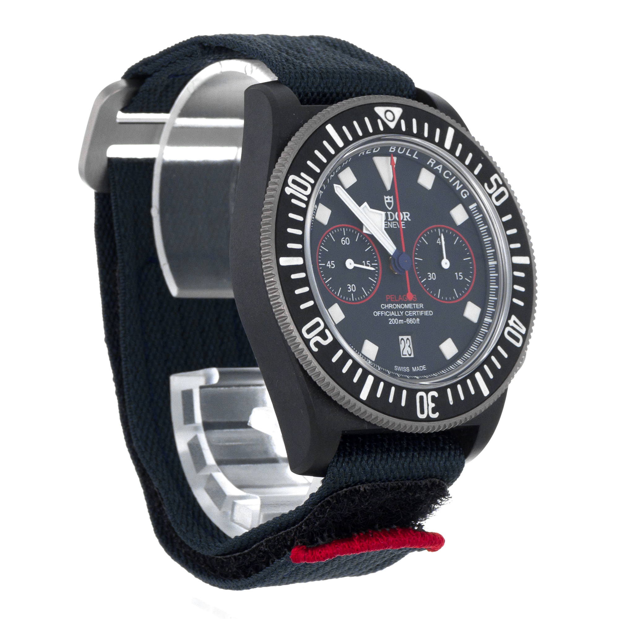 Tudor Pelagos 25807K 43mm FXD Alinghi Blue Black Chronograph Titanium Mens Watch thumbnail 8