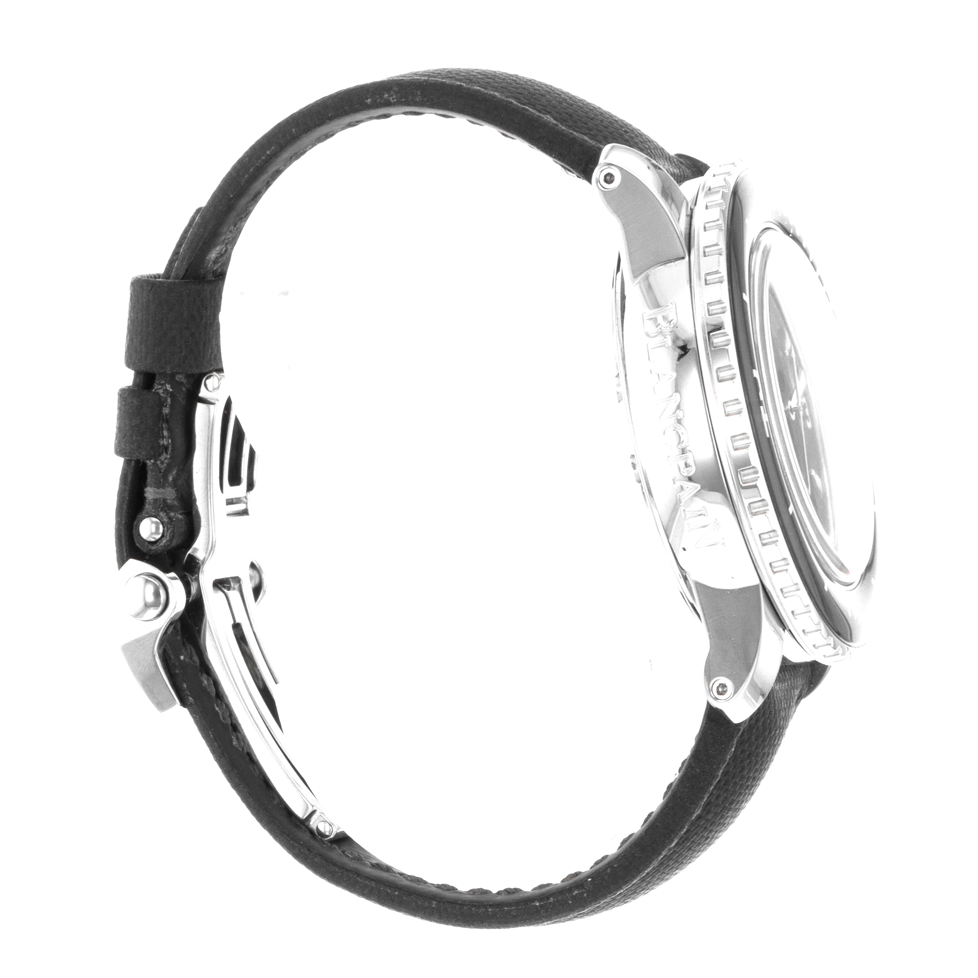 Blancpain Fifty Fathoms 5015-1130-52B 45mm Black Ceramic Diver Steel Mens Watch thumbnail 7