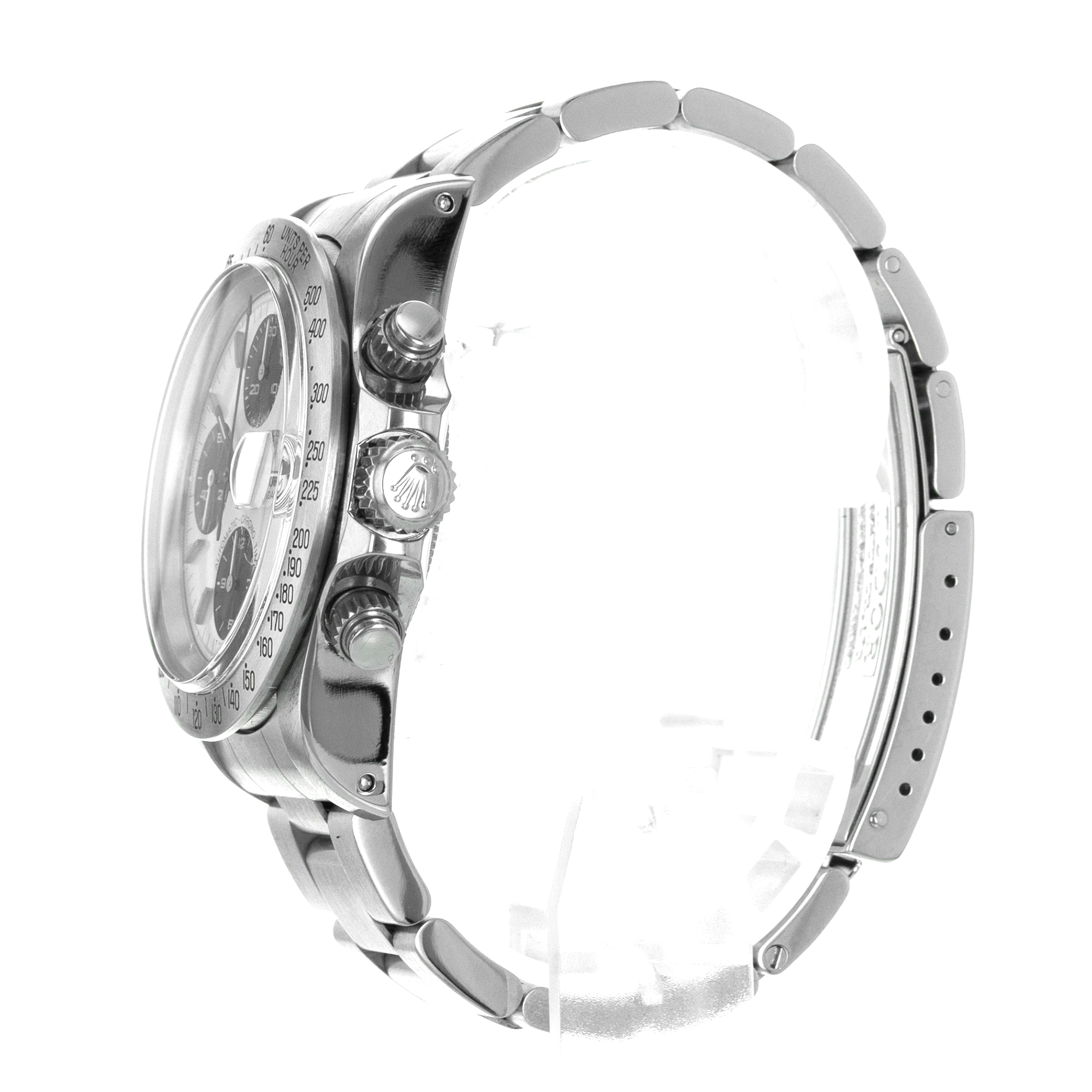 Tudor Oysterdate Big Block 79180 Silver Black Panda Chronograph Mens Watch thumbnail 5