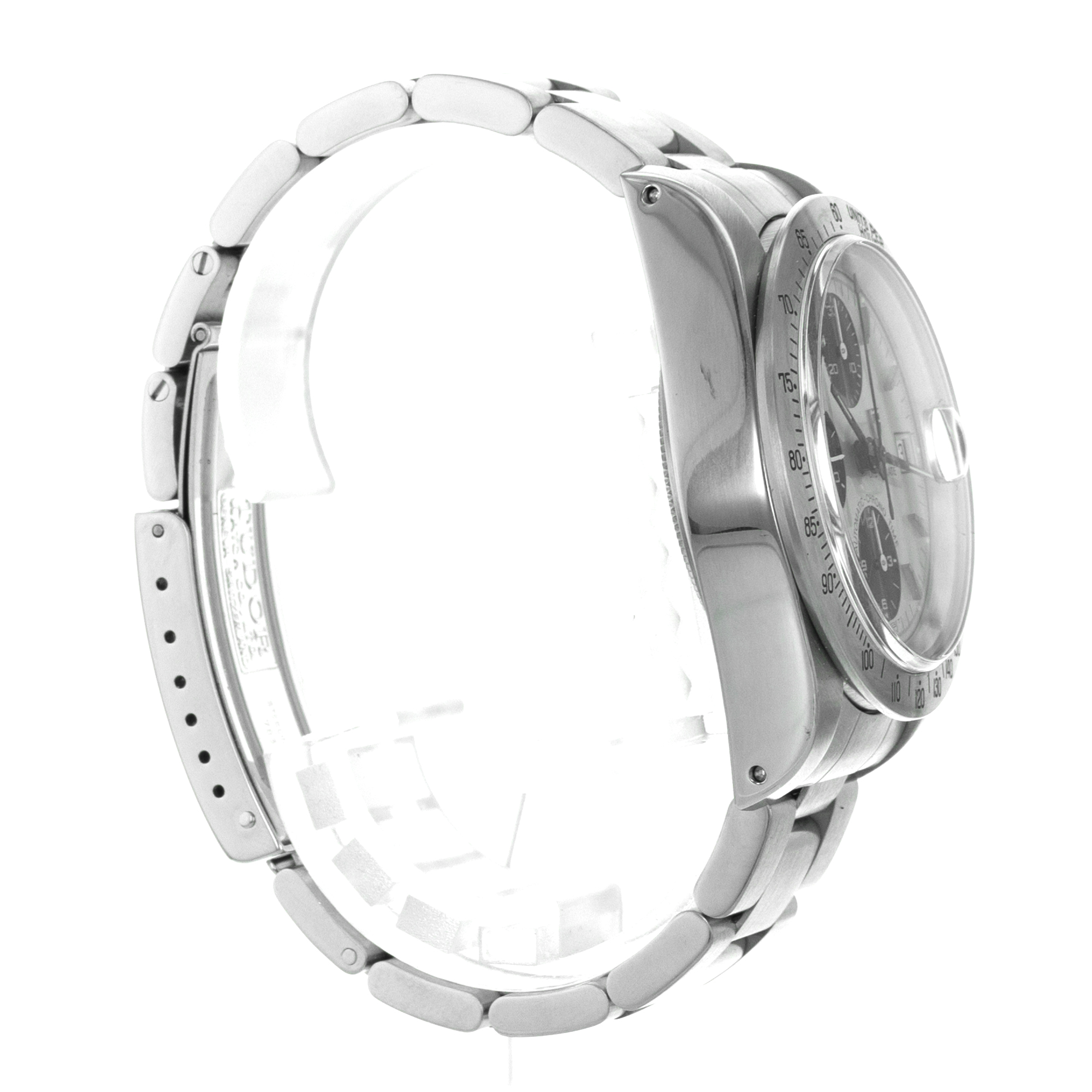 Tudor Oysterdate Big Block 79180 Silver Black Panda Chronograph Mens Watch thumbnail 6