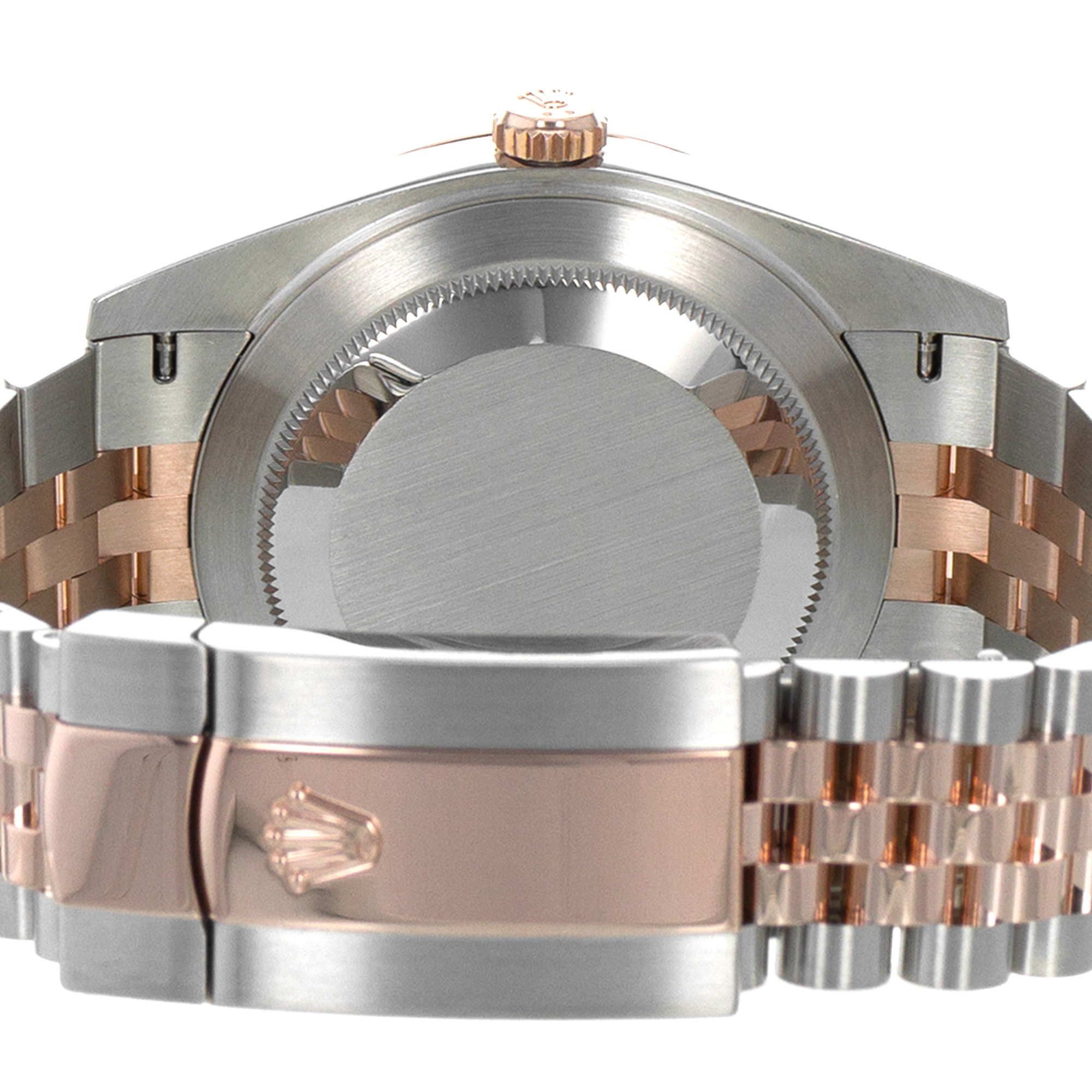 Rolex Datejust 41 126331 Chocolate Brown Fluted Steel Rose Gold Mens Watch thumbnail 10