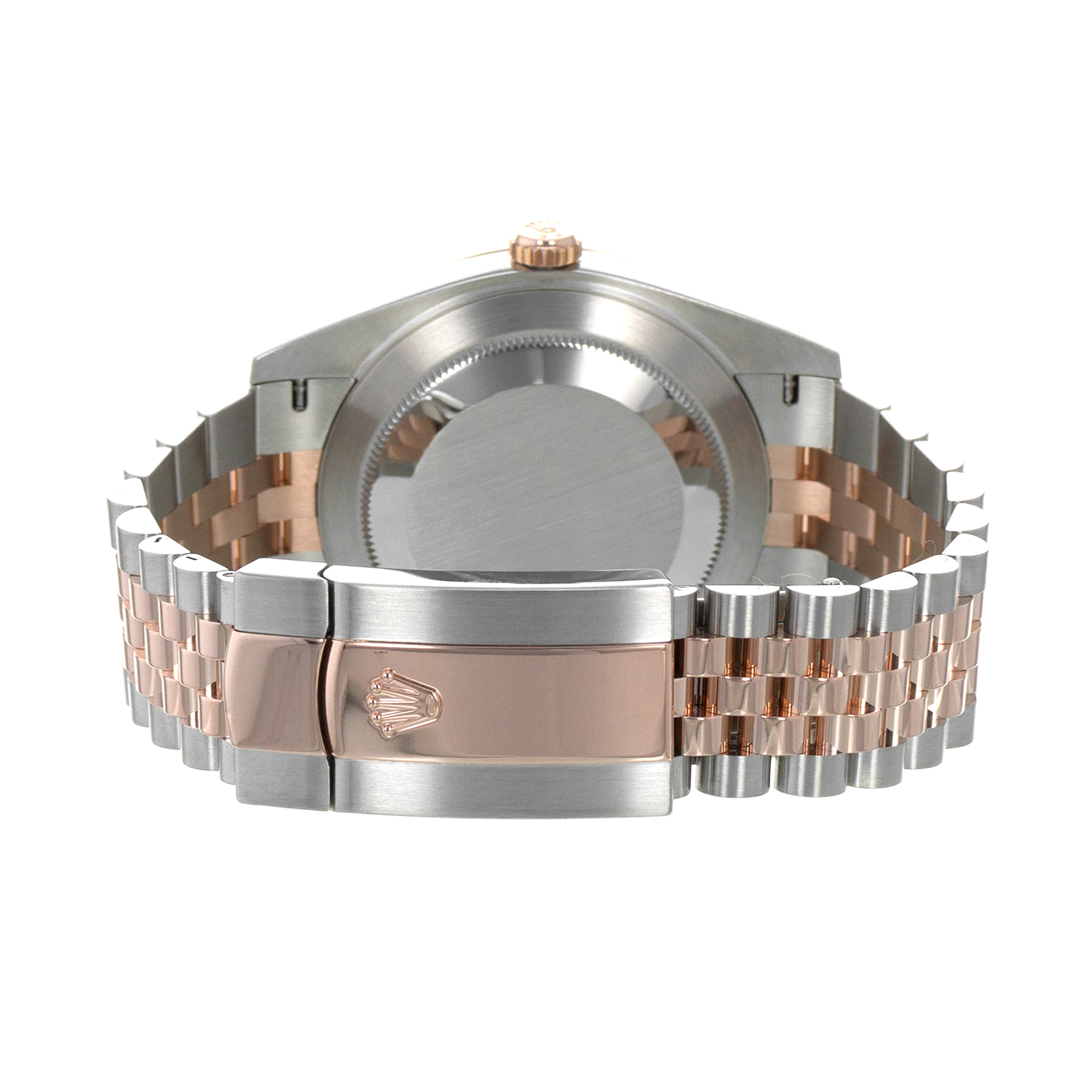 Rolex Datejust 41 126331 Chocolate Brown Fluted Steel Rose Gold Mens Watch thumbnail 9