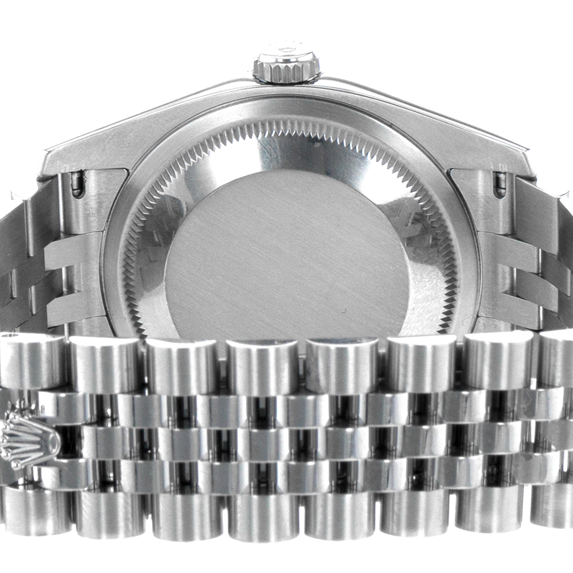 Rolex Datejust 36 116234 Blue Stick Steel White Gold Fluted Jubilee Mens Watch thumbnail 10