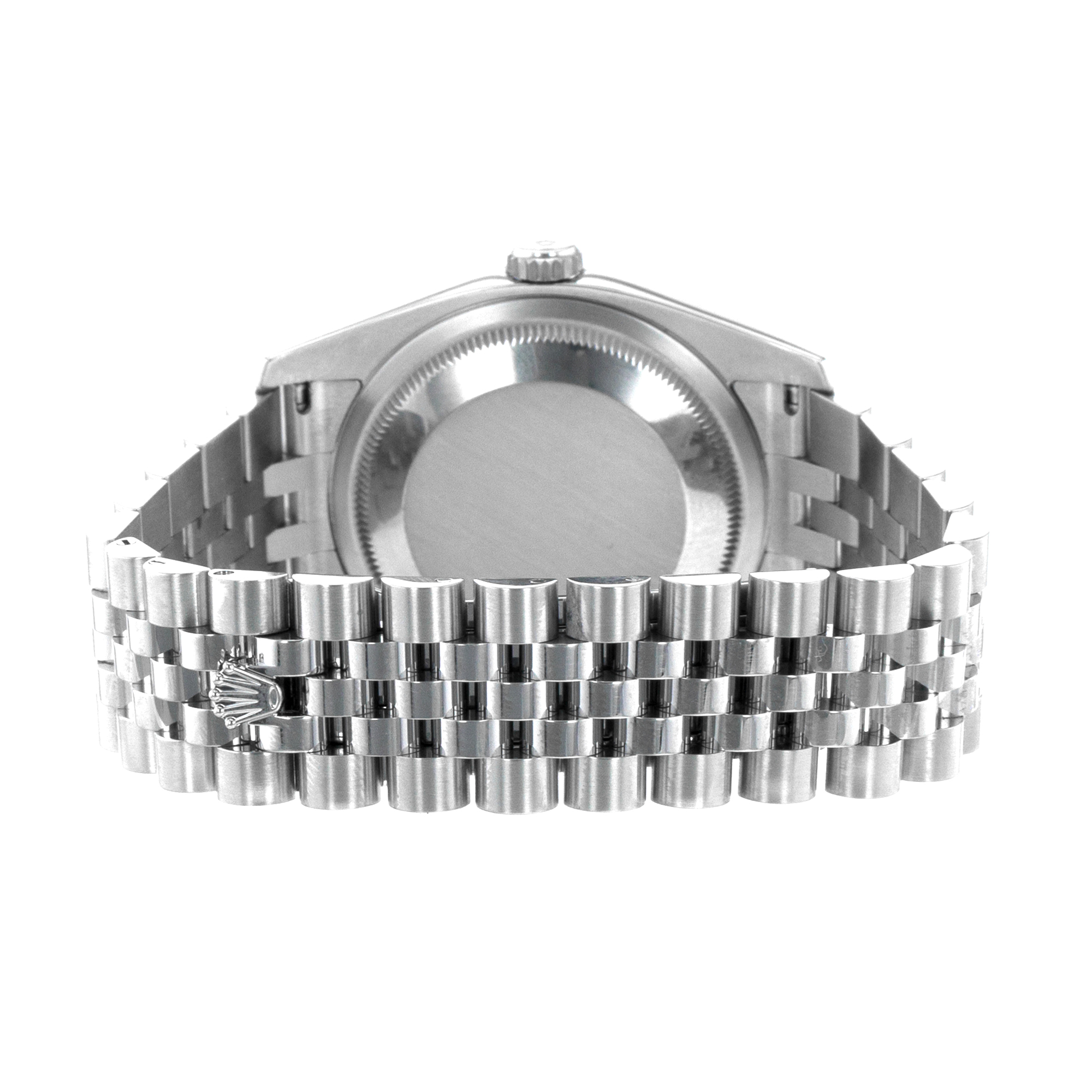 Rolex Datejust 36 116234 Blue Stick Steel White Gold Fluted Jubilee Mens Watch thumbnail 9