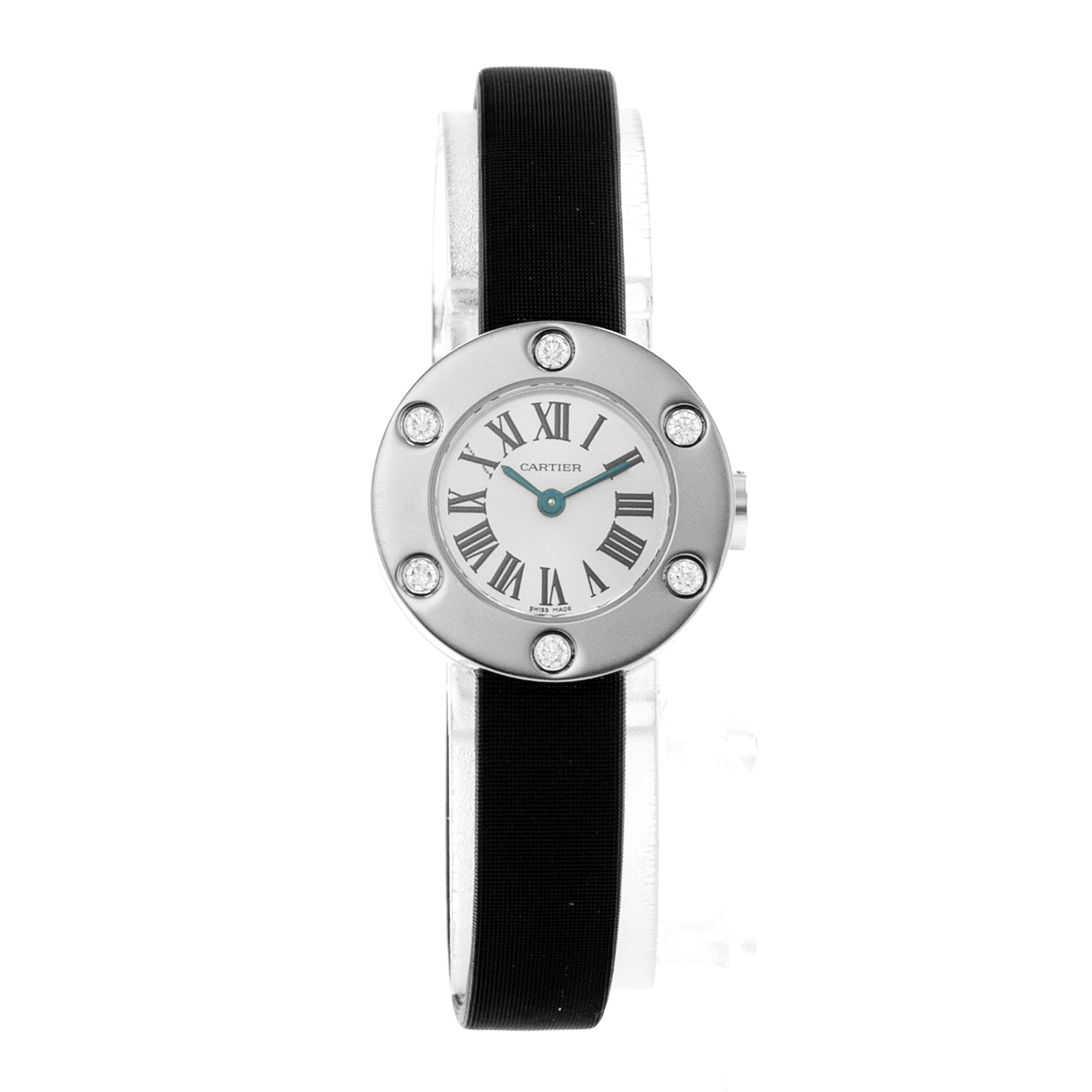 Cartier Love WE800231 2974 23mm Silver Roman 18k White Gold Quartz Ladies Watch thumbnail 8