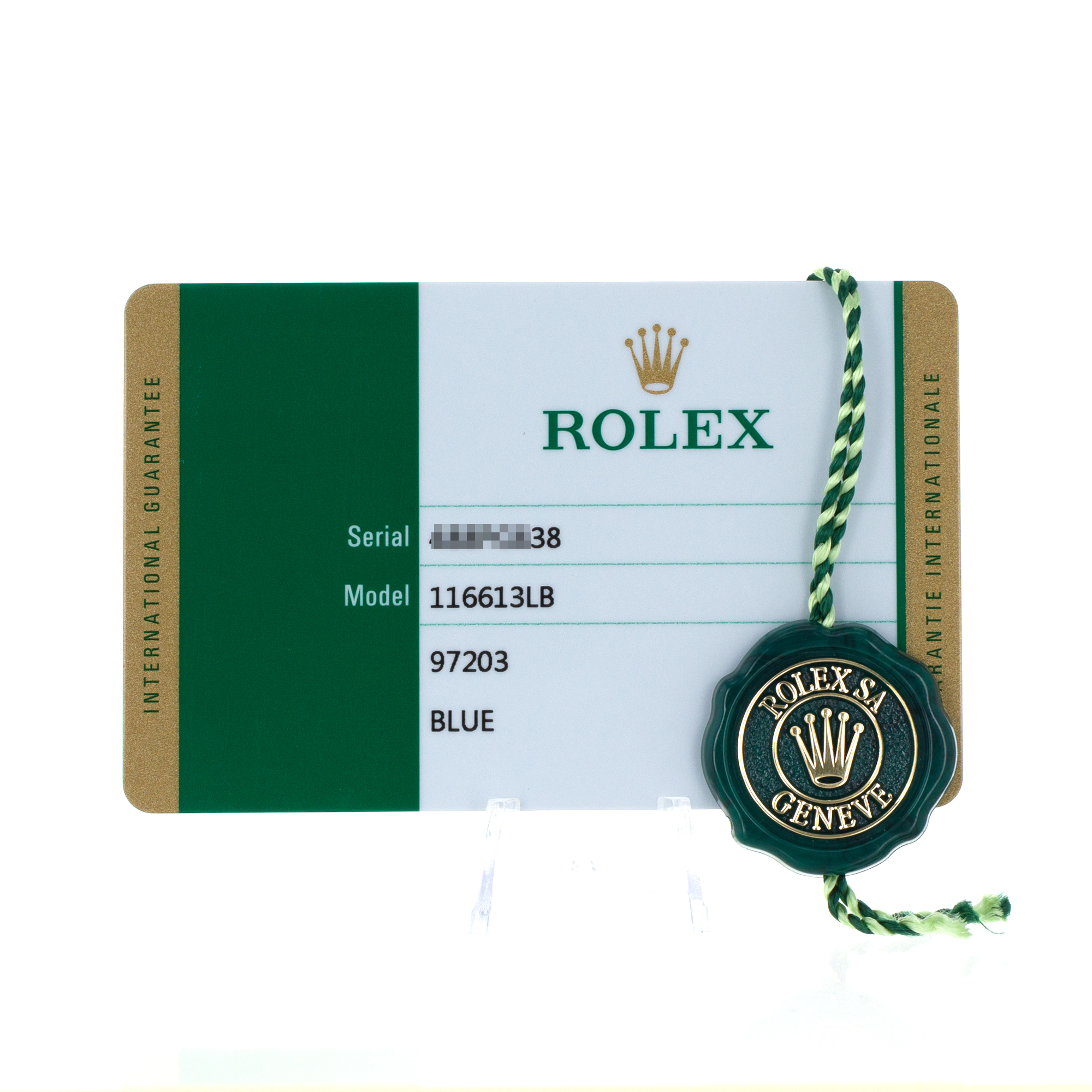 Rolex Submariner 116613LB 40mm Blue Ceramic Steel 18k Yellow Gold Mens Watch thumbnail 3
