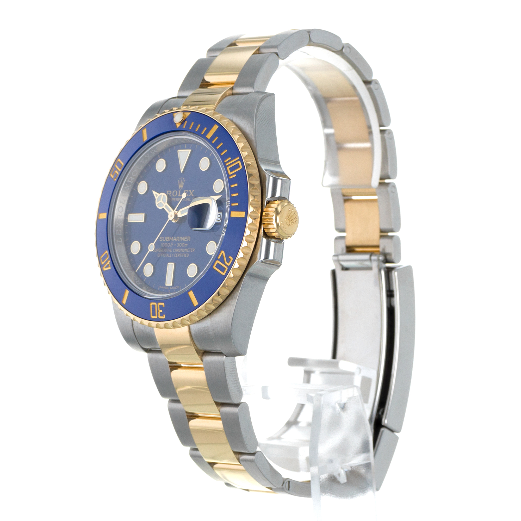 Rolex Submariner 116613LB 40mm Blue Ceramic Steel 18k Yellow Gold Mens Watch thumbnail 5