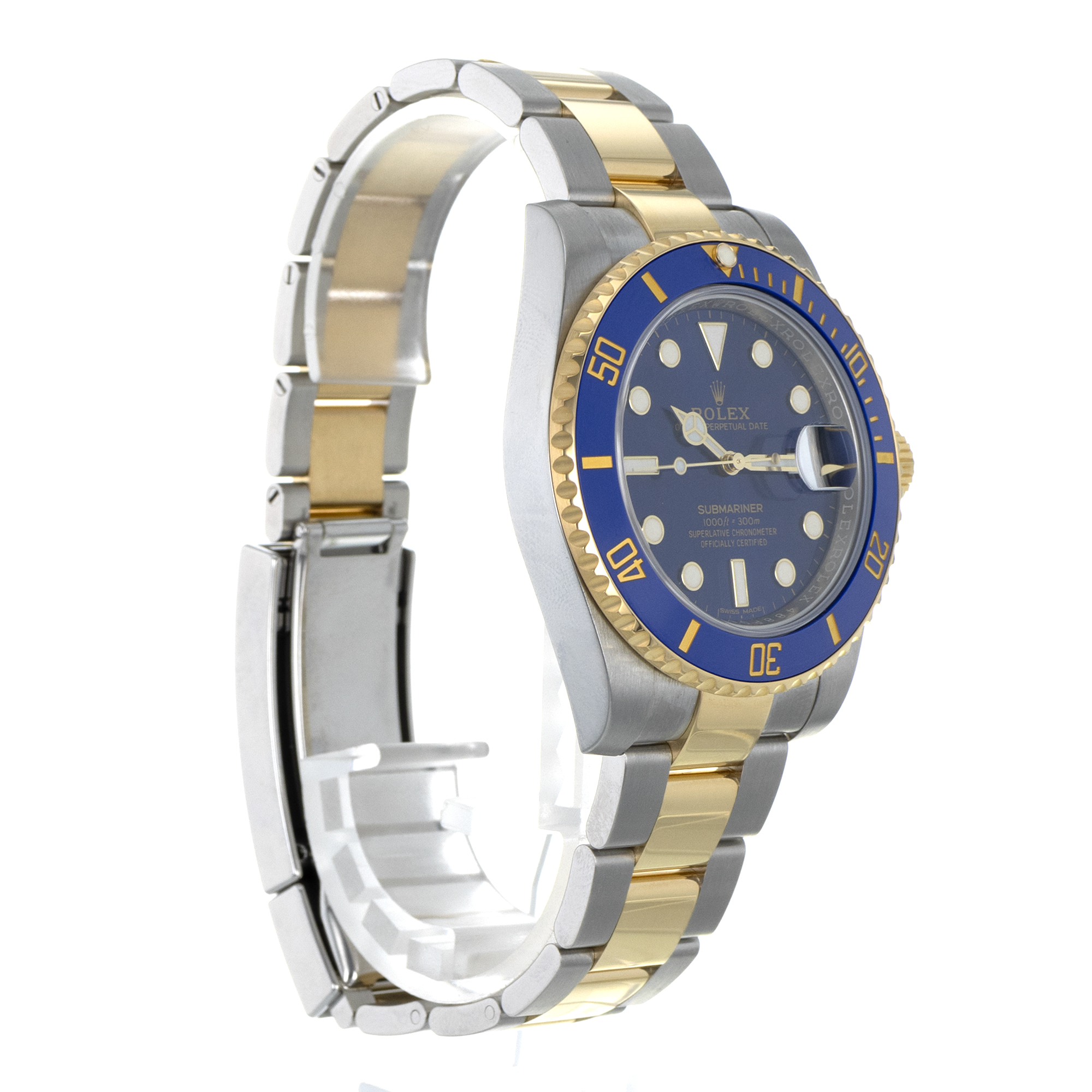 Rolex Submariner 116613LB 40mm Blue Ceramic Steel 18k Yellow Gold Mens Watch thumbnail 8