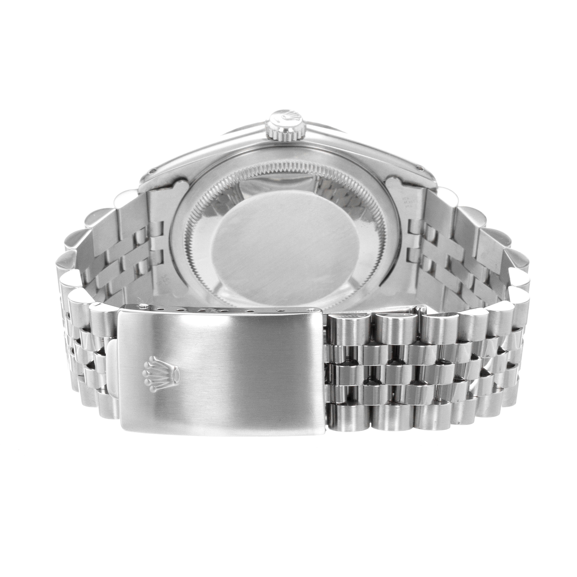 Rolex Datejust 36 16234 Pink Roman Steel 18k White Gold Automatic Mens Watch thumbnail 10