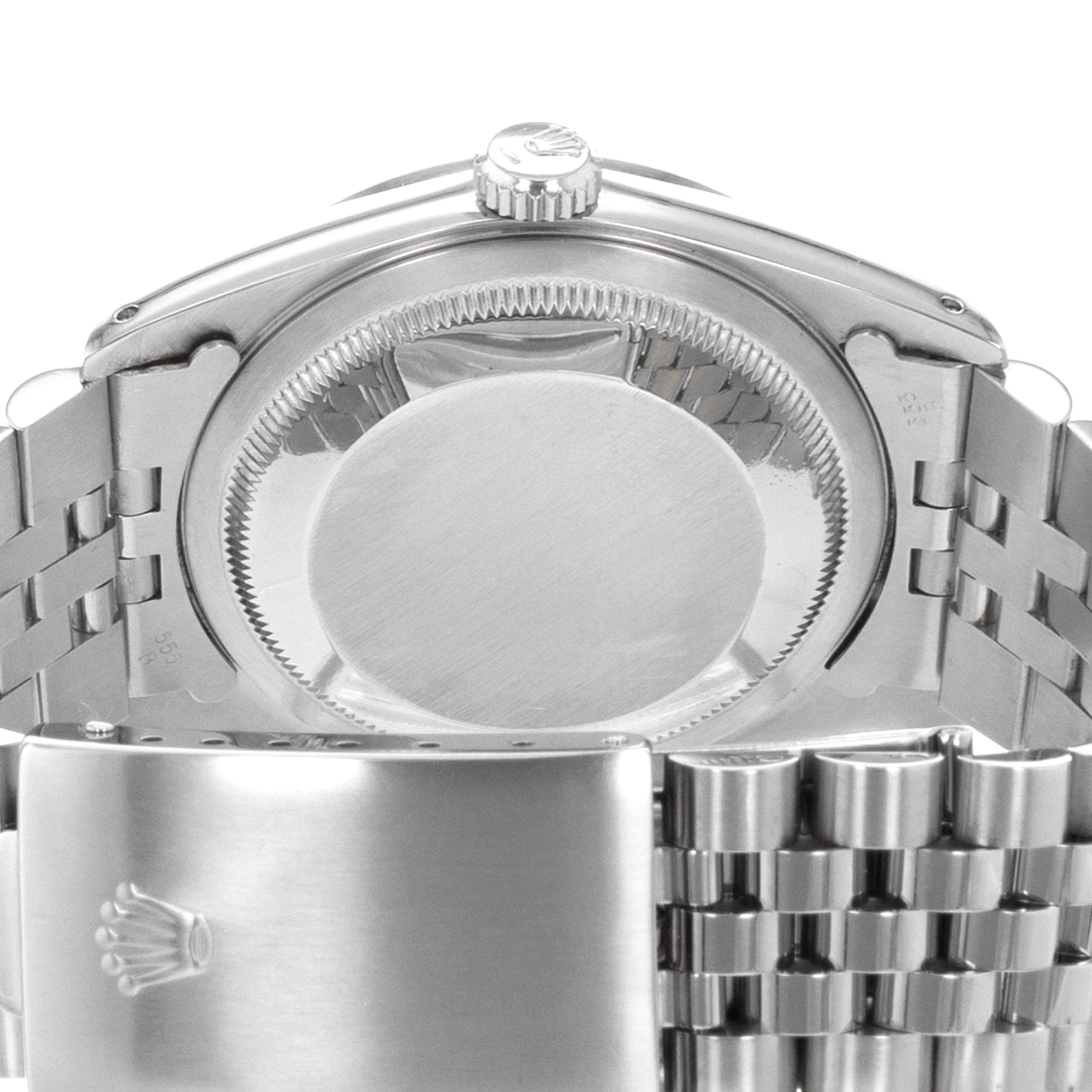 Rolex Datejust 36 16234 Pink Roman Steel 18k White Gold Automatic Mens Watch thumbnail 11