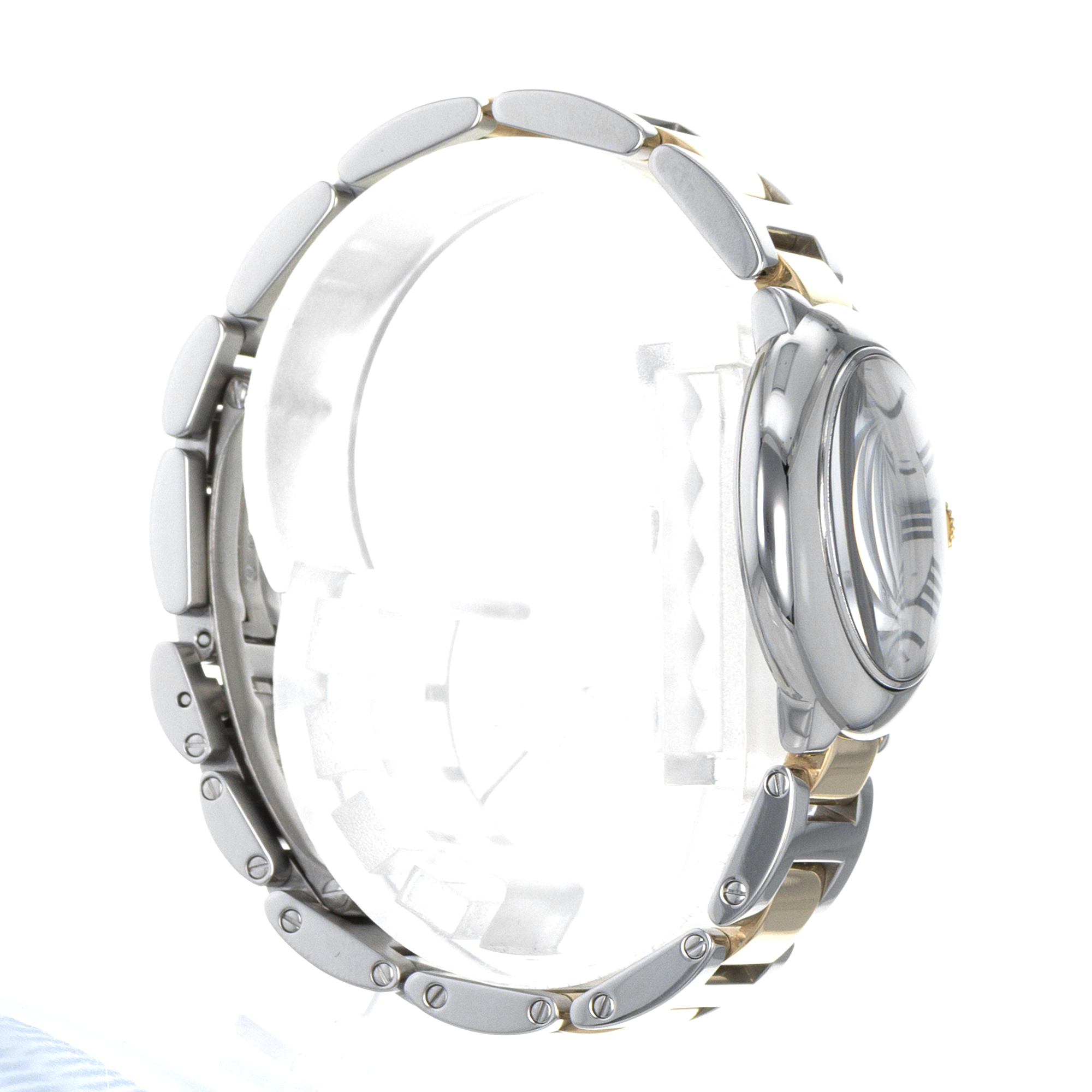 Cartier Ballon Bleu 28mm W69007Z3 3009 Silver Roman Yellow Gold Ladies Watch thumbnail 6