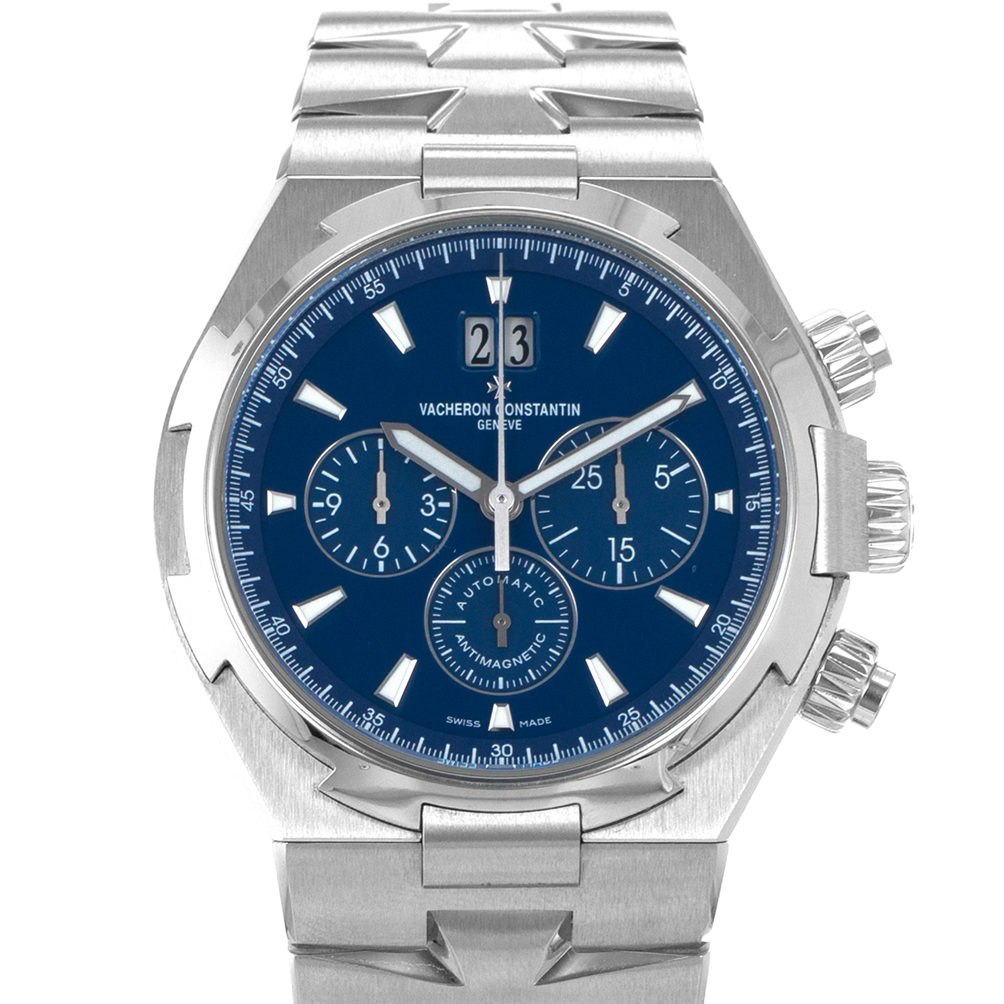 Vacheron Constantin Overseas Chronograph 49150/B01A-9745 42mm Blue Mens Watch thumbnail 1