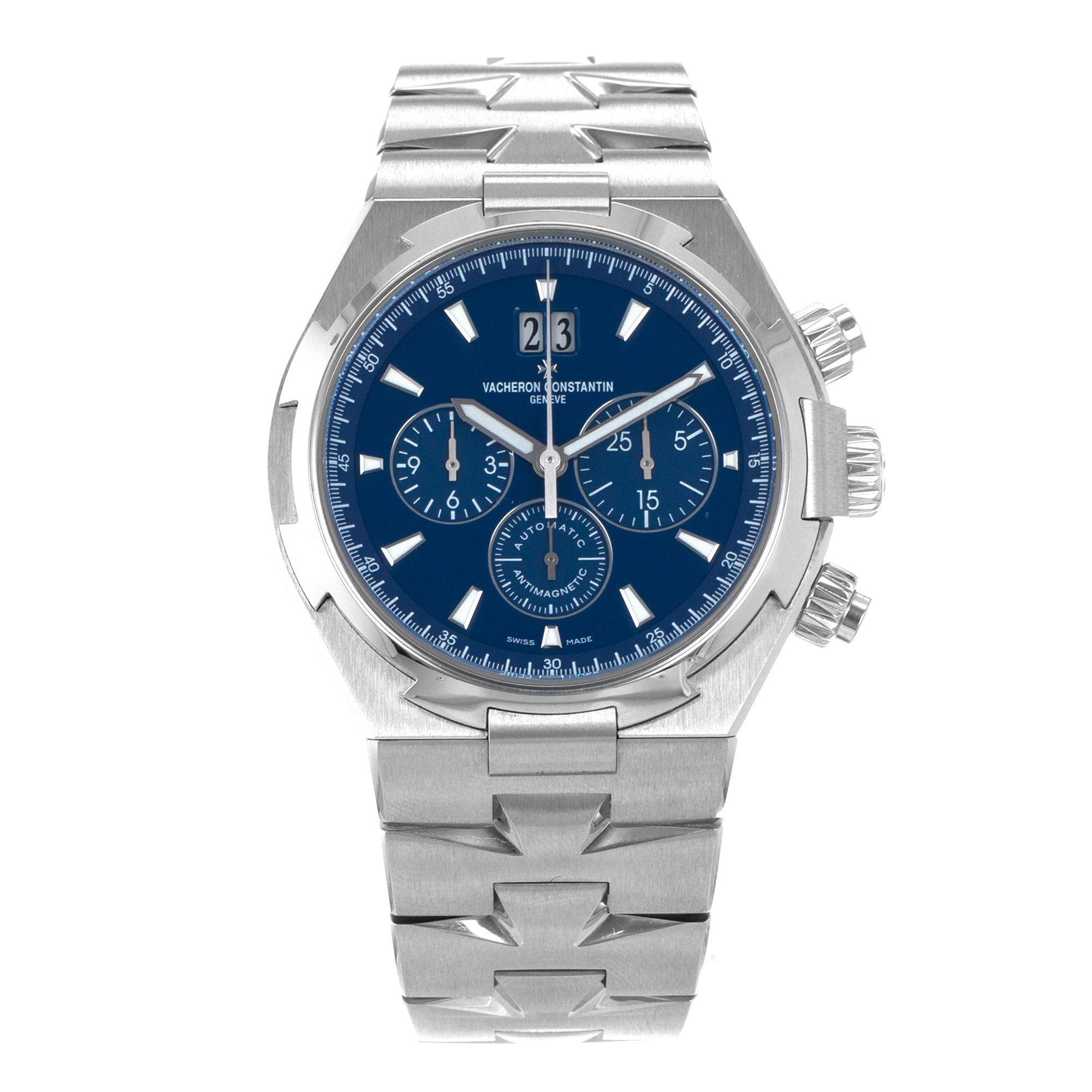 Vacheron Constantin Overseas Chronograph 49150/B01A-9745 42mm Blue Mens Watch thumbnail 2