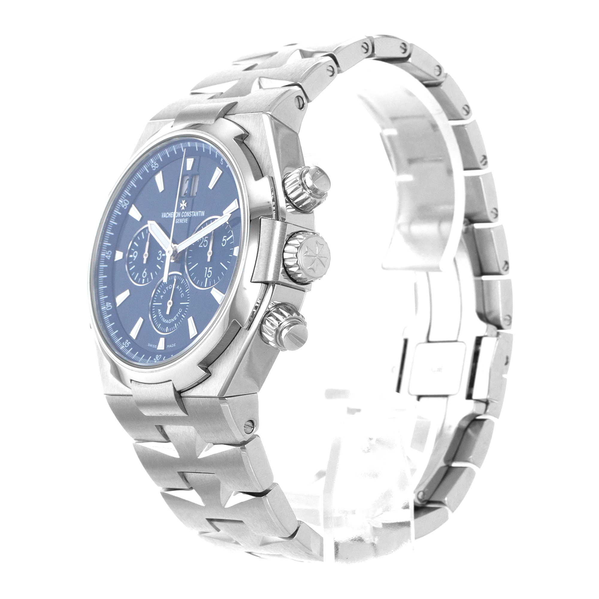 Vacheron Constantin Overseas Chronograph 49150/B01A-9745 42mm Blue Mens Watch thumbnail 4