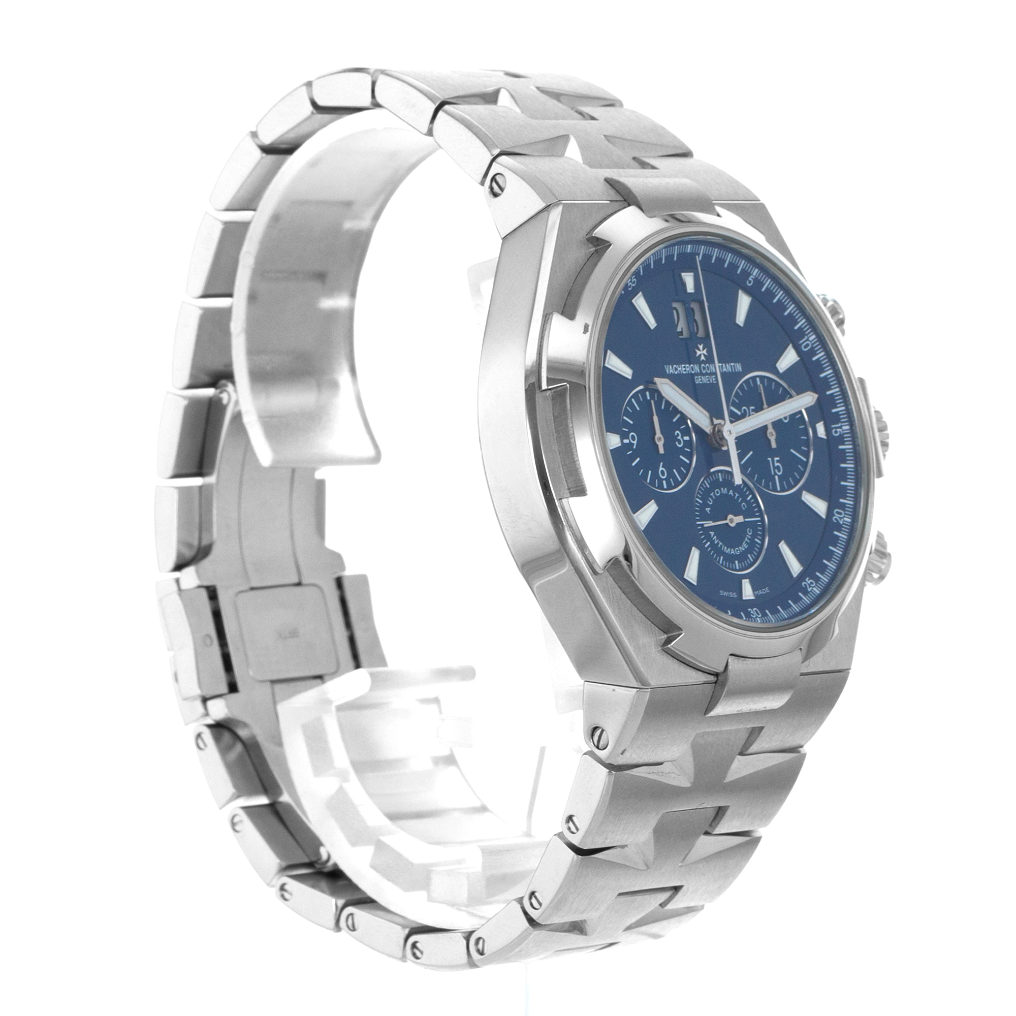 Vacheron Constantin Overseas Chronograph 49150/B01A-9745 42mm Blue Mens Watch thumbnail 7