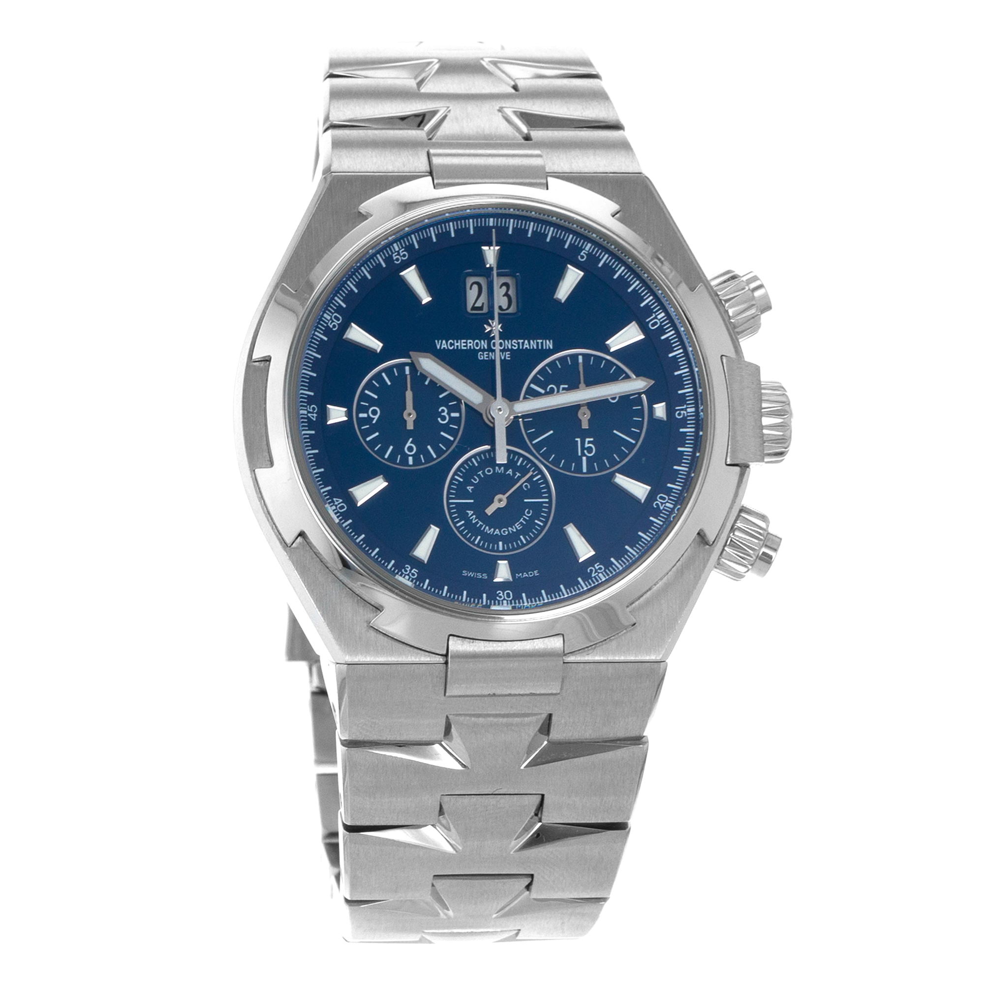 Vacheron Constantin Overseas Chronograph 49150/B01A-9745 42mm Blue Mens Watch thumbnail 8