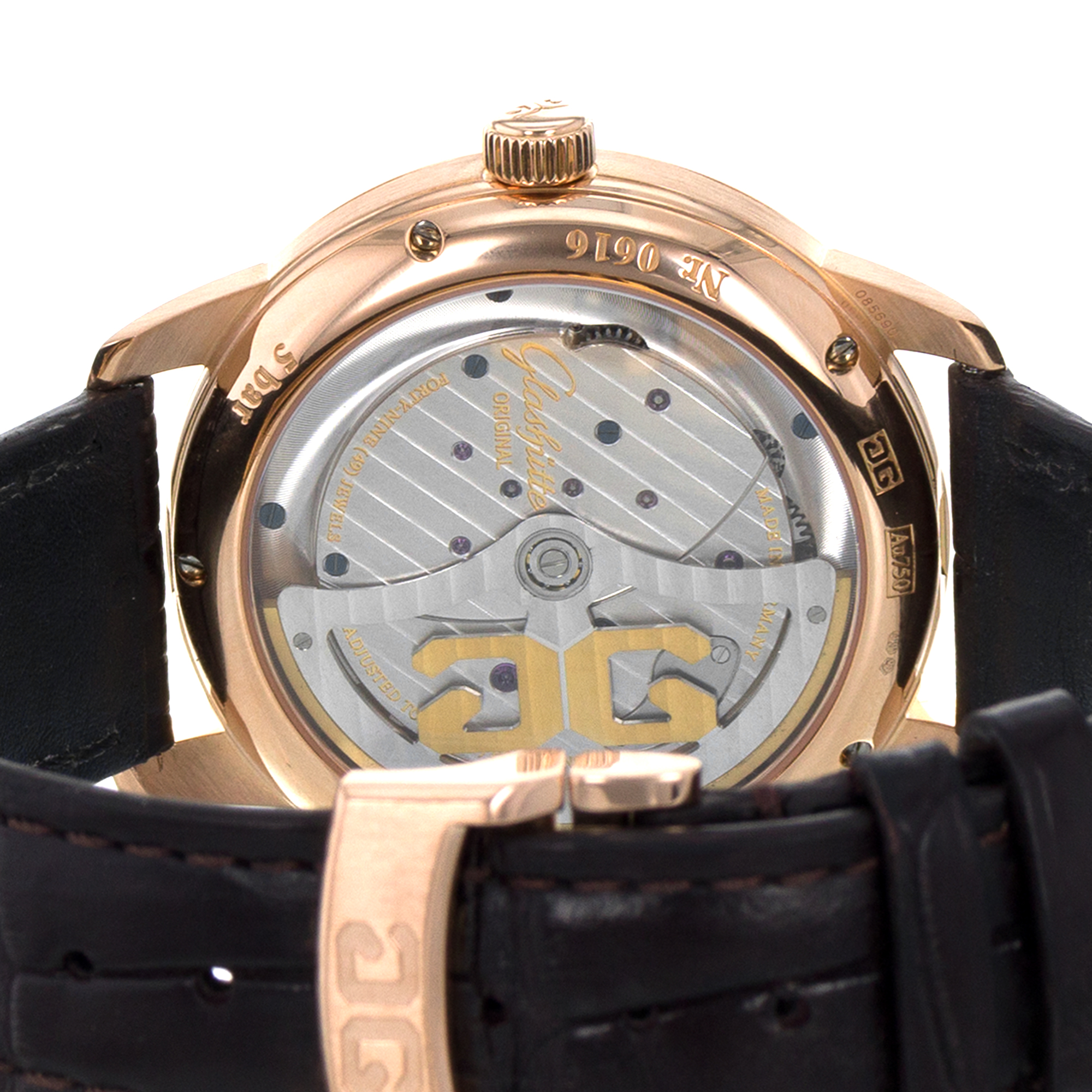 Glashutte Original PanoMaticlnverse 1-91-02-01-05-30 42mm Rose Gold Mens Watch thumbnail 11