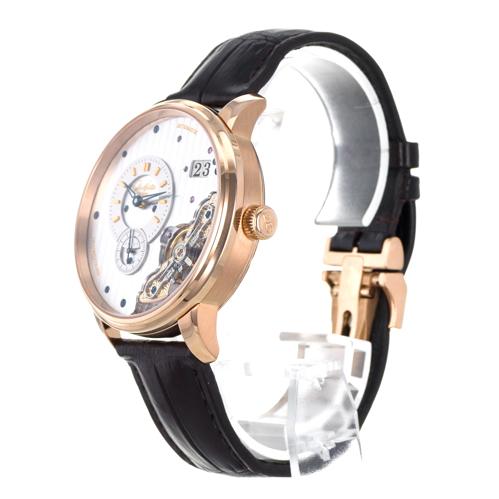 Glashutte Original PanoMaticlnverse 1-91-02-01-05-30 42mm Rose Gold Mens Watch thumbnail 5