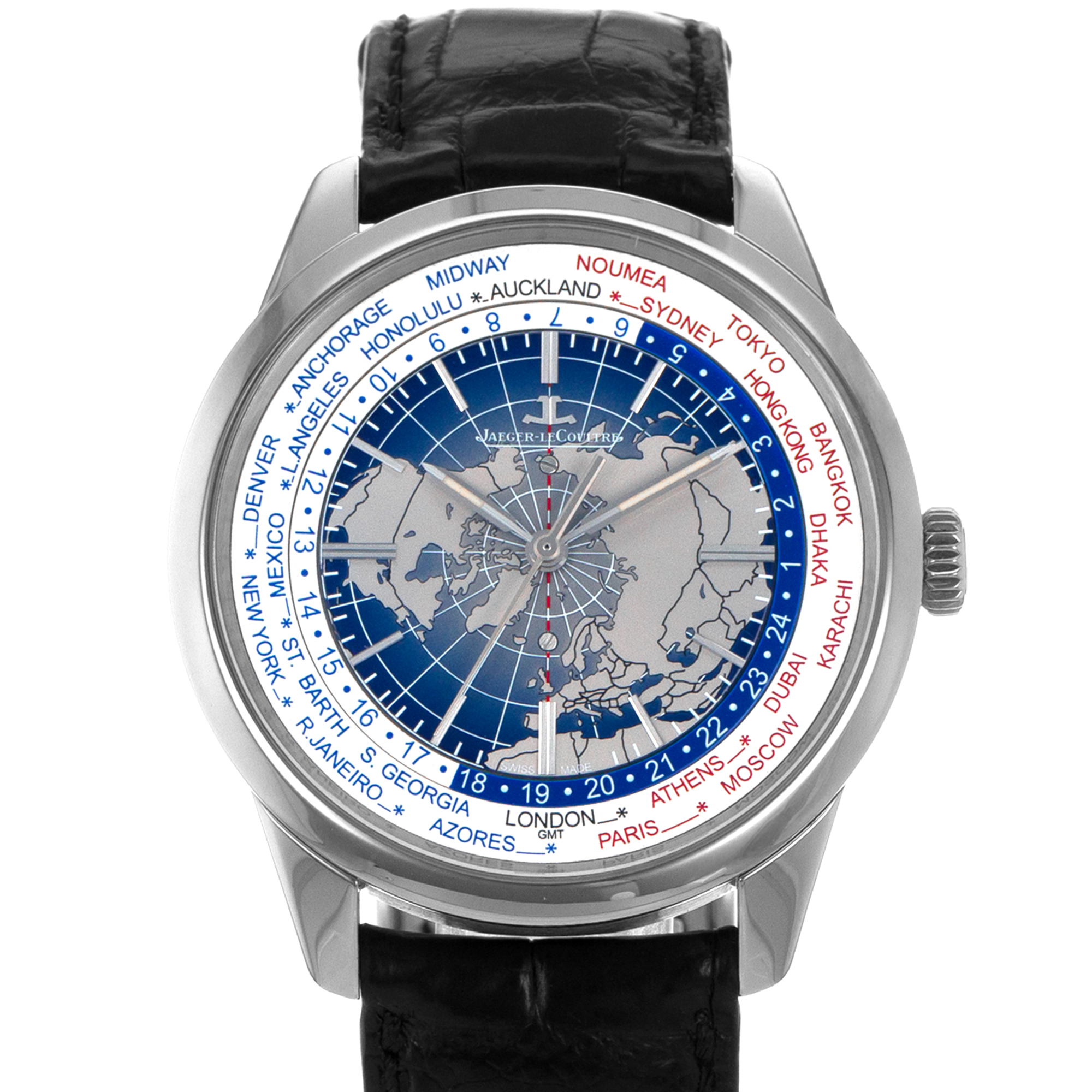 Jaeger-LeCoultre Geophysic Universal Time Q8108420 41mm Blue Steel Mens Watch thumbnail 1