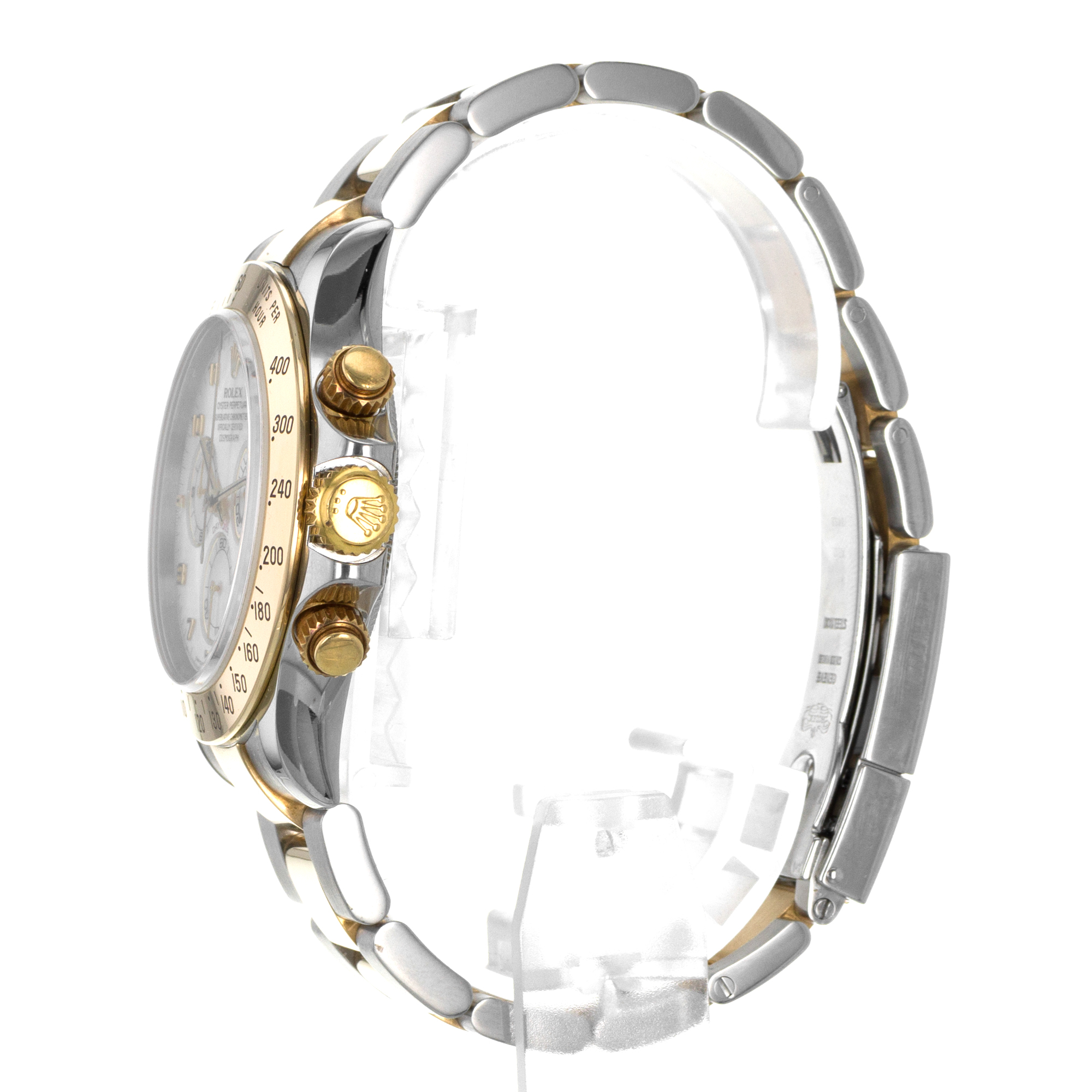 Rolex Daytona 116523 40mm Mother of Pearl Steel Yellow Gold Oyster Mens Watch thumbnail 6