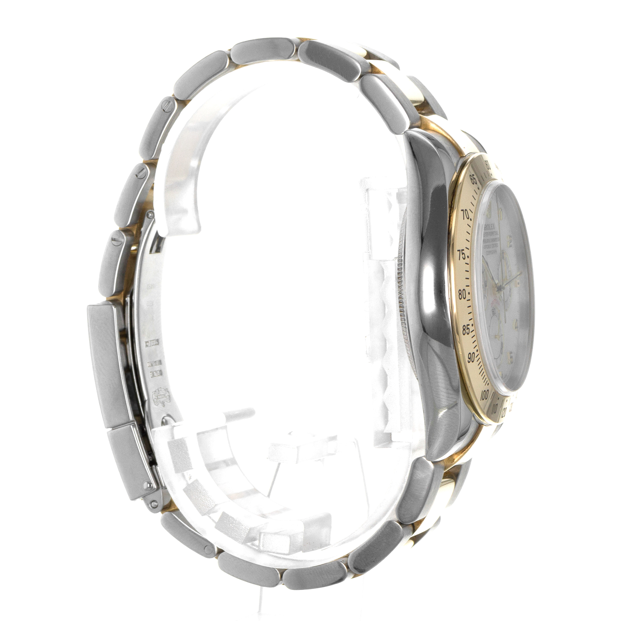 Rolex Daytona 116523 40mm Mother of Pearl Steel Yellow Gold Oyster Mens Watch thumbnail 7