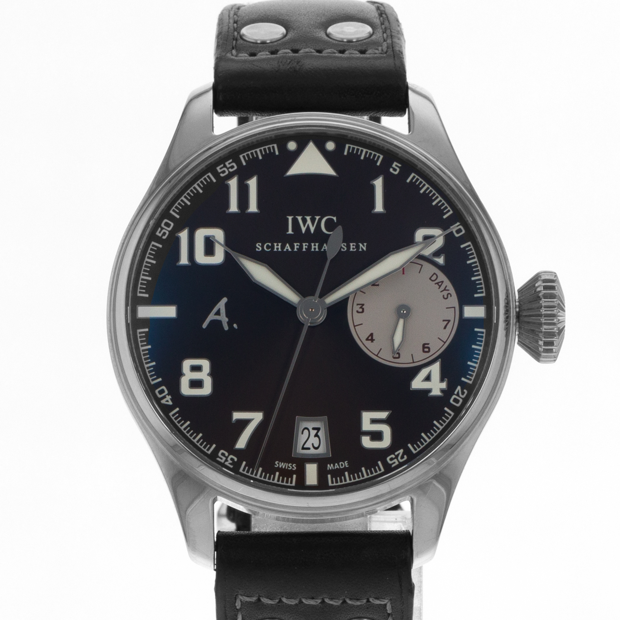IWC Big Pilot IW500420 46mm Antoine de Saint Exupery White Gold Mens Watch thumbnail 1