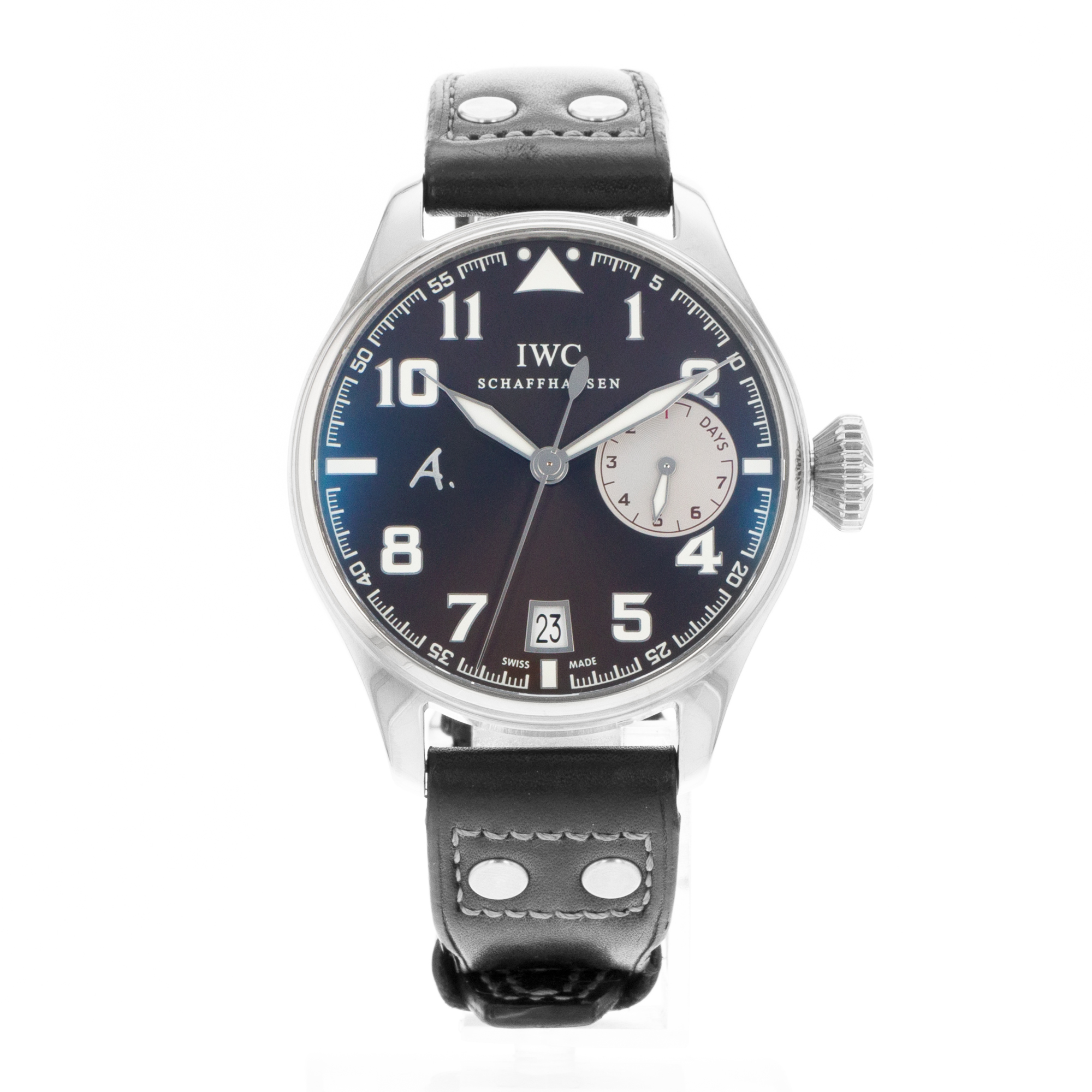 IWC Big Pilot IW500420 46mm Antoine de Saint Exupery White Gold Mens Watch thumbnail 2