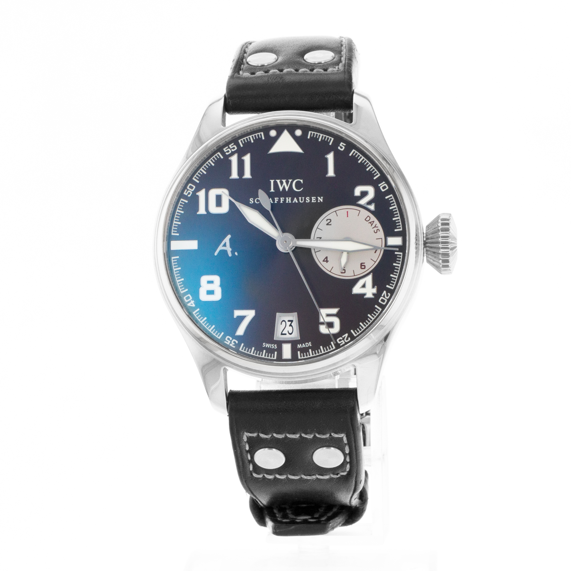 IWC Big Pilot IW500420 46mm Antoine de Saint Exupery White Gold Mens Watch thumbnail 3