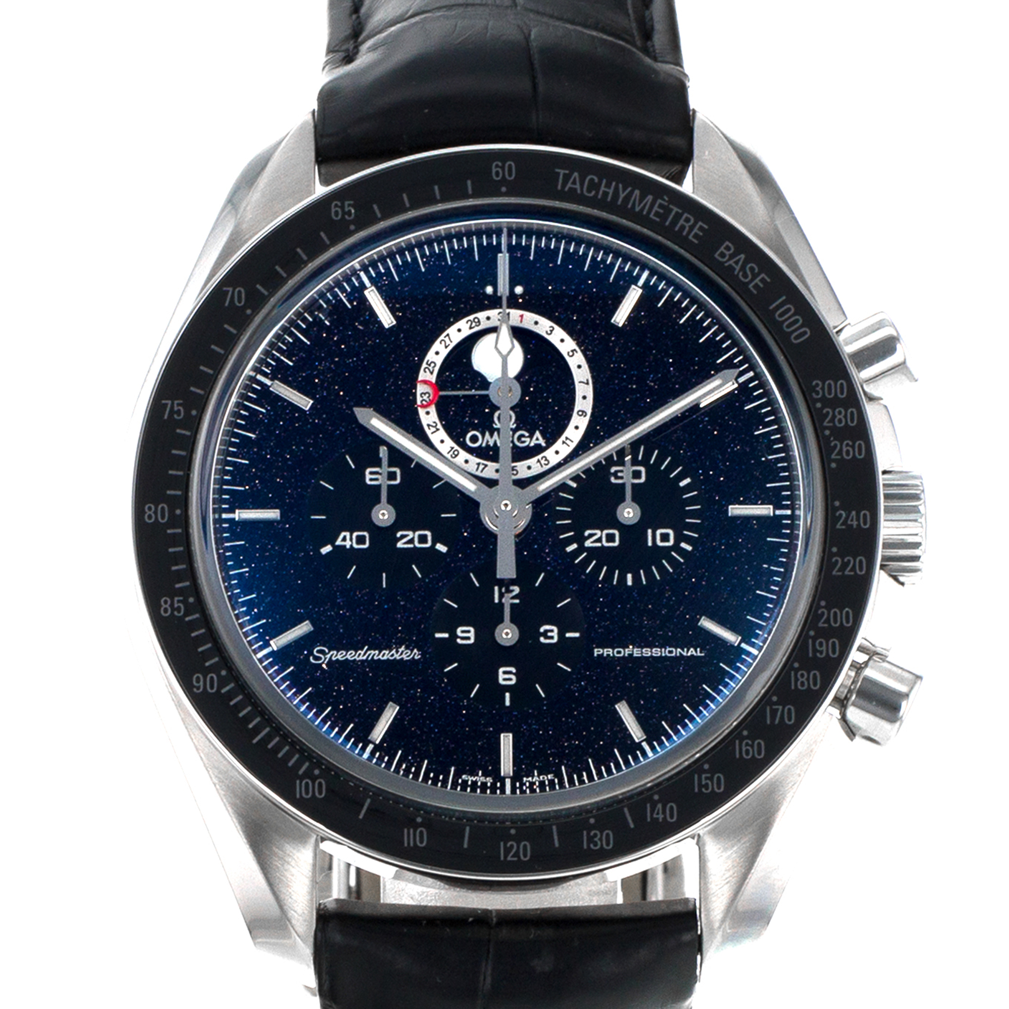 Omega Speedmaster Moonphase 311.33.44.32.01.001 Black Aventurine Mens Watch thumbnail 1