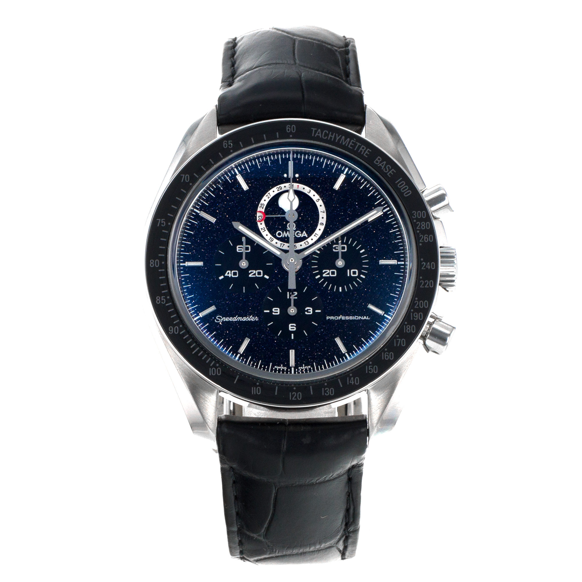 Omega Speedmaster Moonphase 311.33.44.32.01.001 Black Aventurine Mens Watch thumbnail 2
