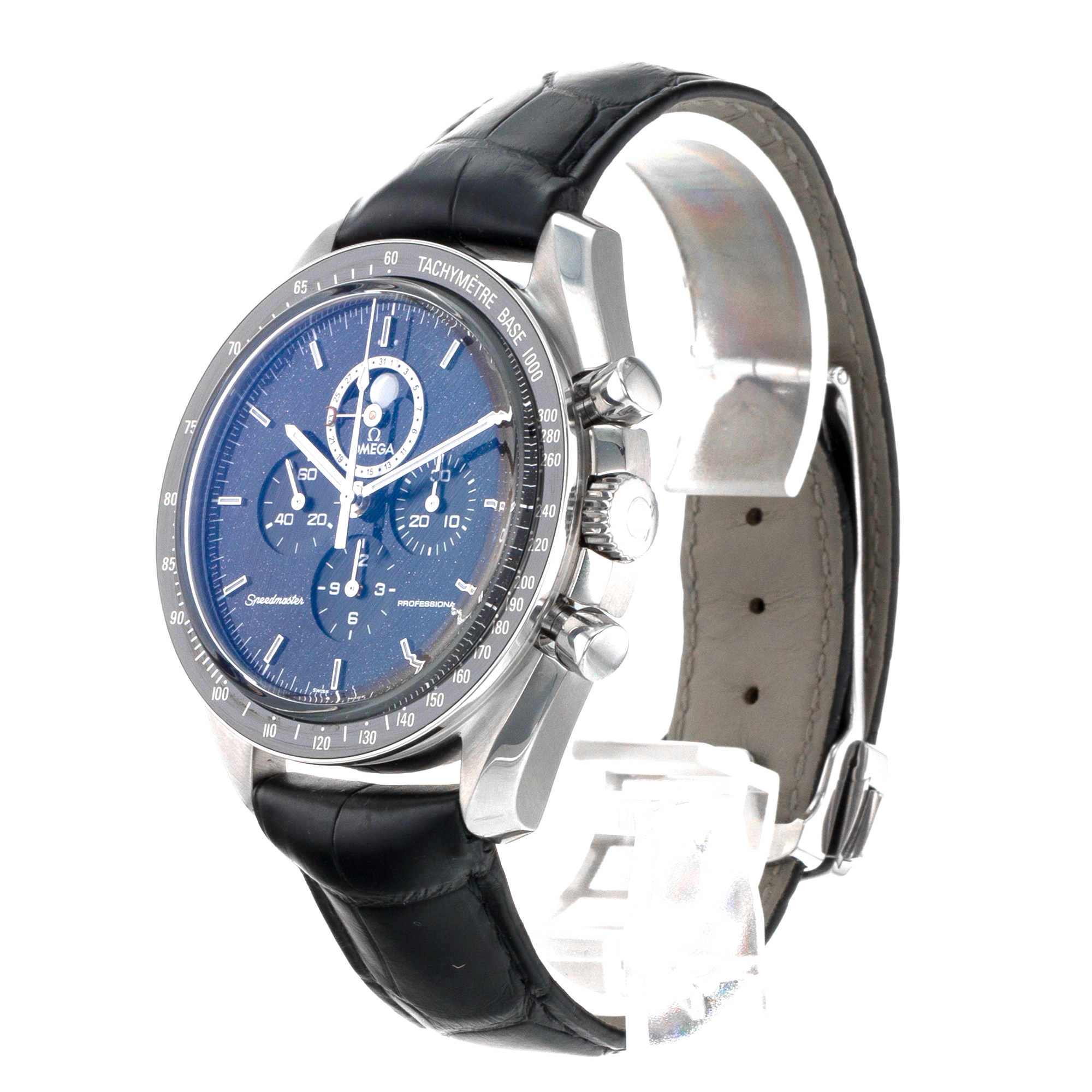 Omega Speedmaster Moonphase 311.33.44.32.01.001 Black Aventurine Mens Watch thumbnail 4