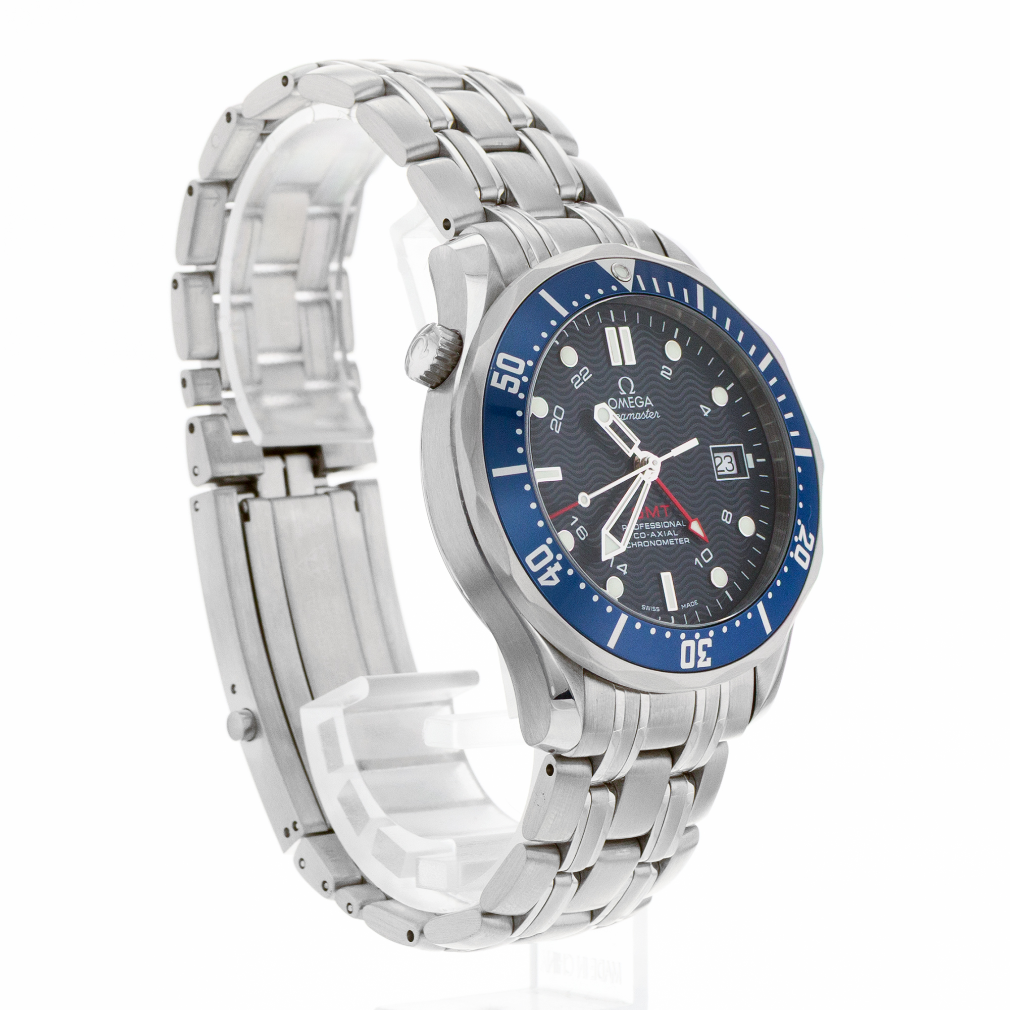 Omega Seamaster Diver 300 M 2535.80.00 41mm Black Blue GMT Steel Mens Watch 2017 thumbnail 8